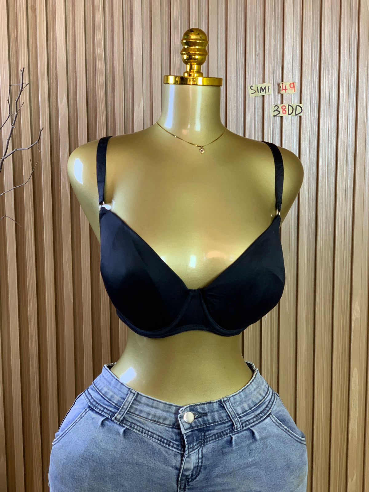 SIMI49 SIZE38DD(Black bra only)