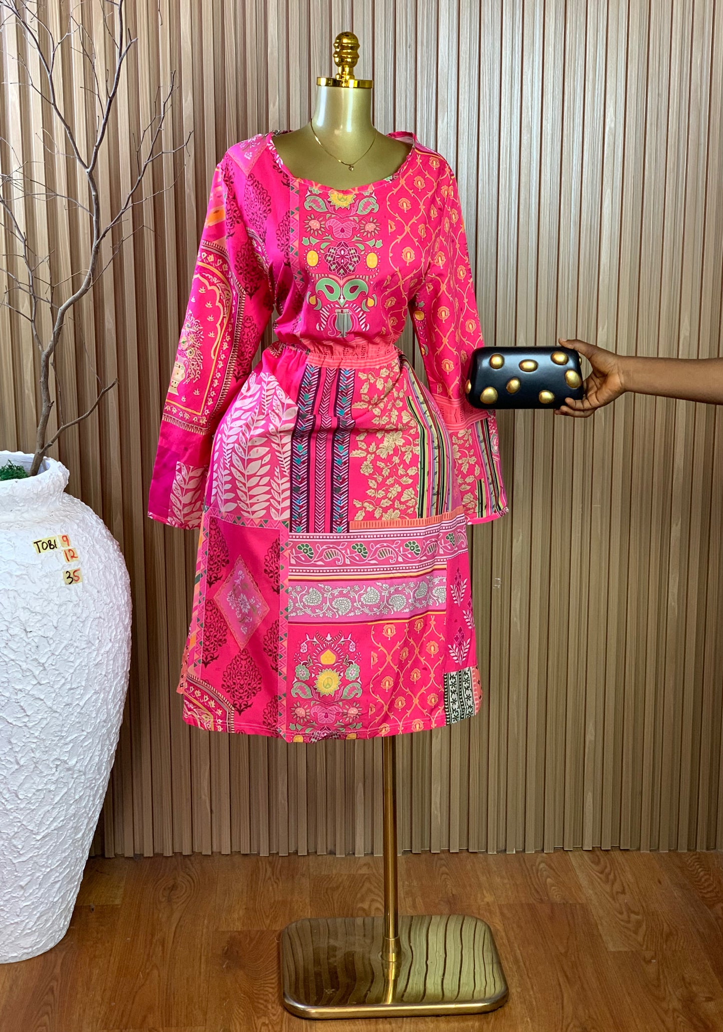 TOBI9 SIZE12 Length45 multi color dress