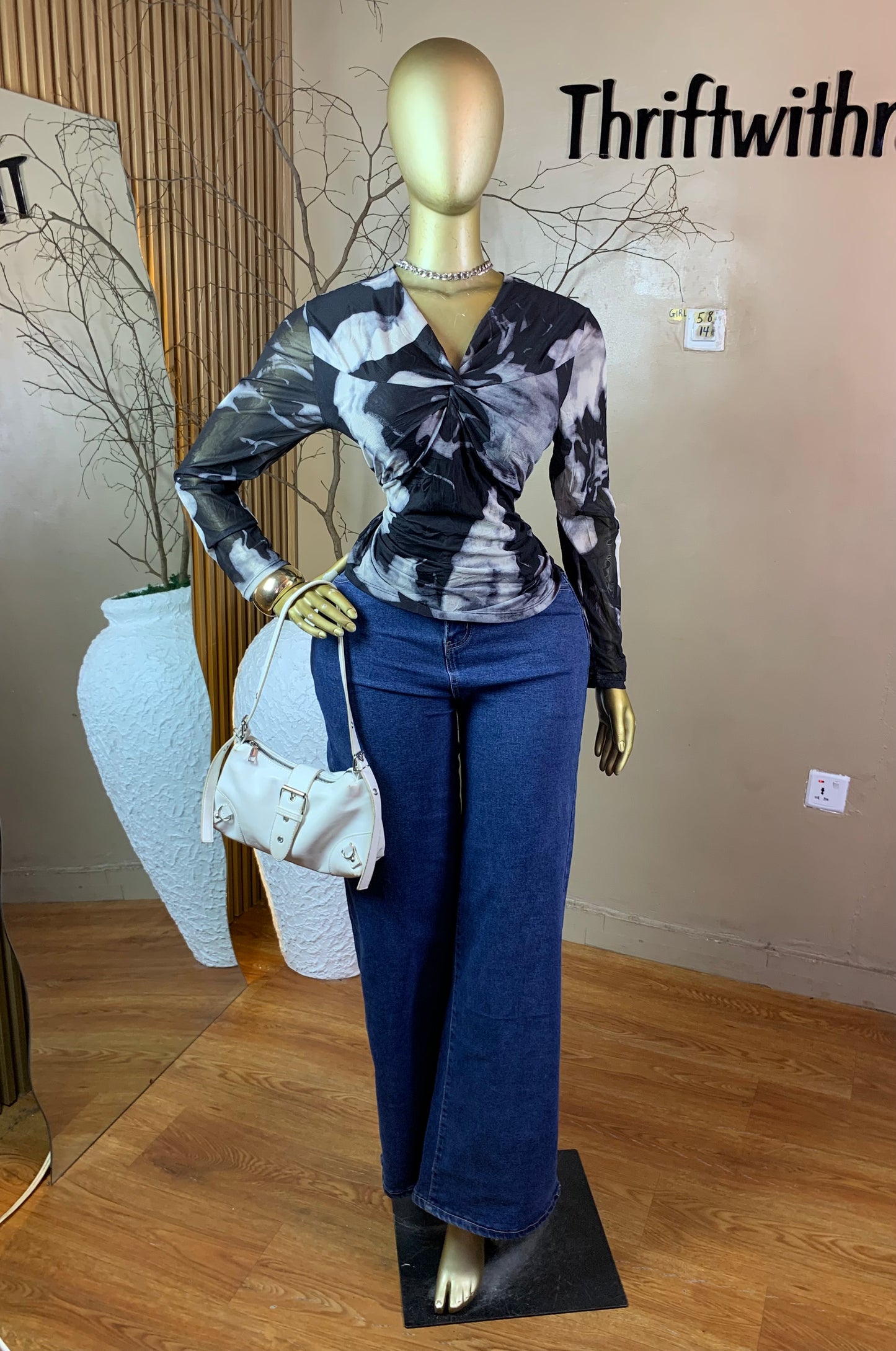 SIZE14 GIRL58 MESH TOP ONLY