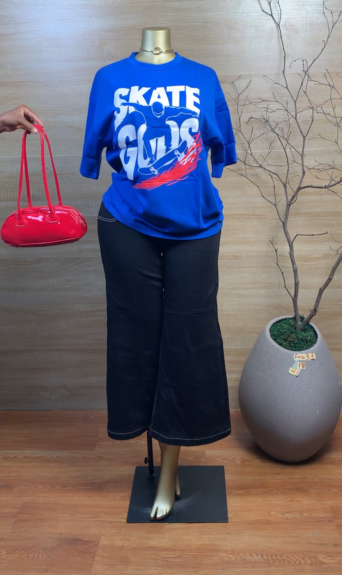 FAB38b SIZE18 Blue Top