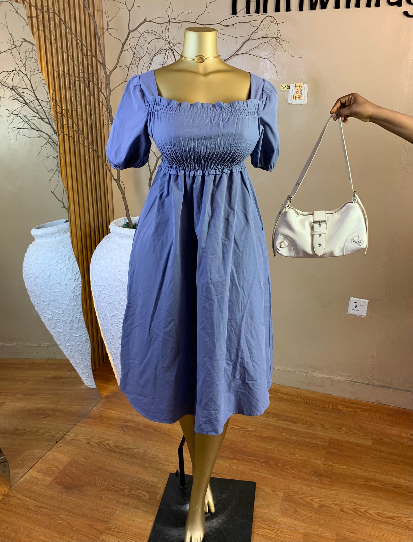 SADE46 SIZE6 Length47 blue drezz