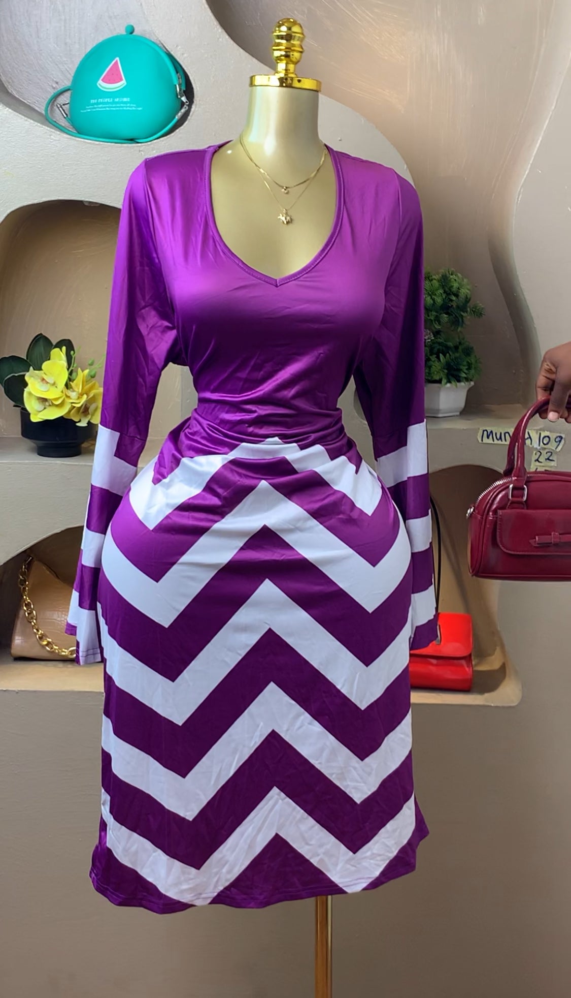 SIZE22 MUNCH109 Length47 (white&purple)