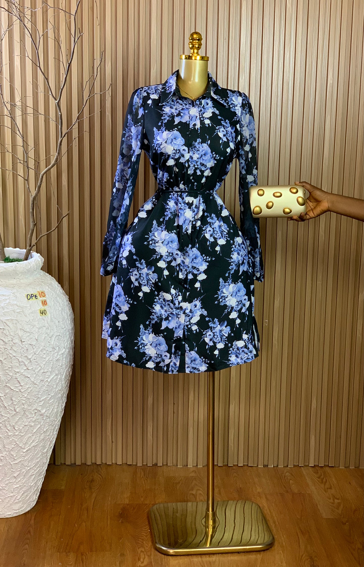 OPE10 SIZE10 Length40 floral dress