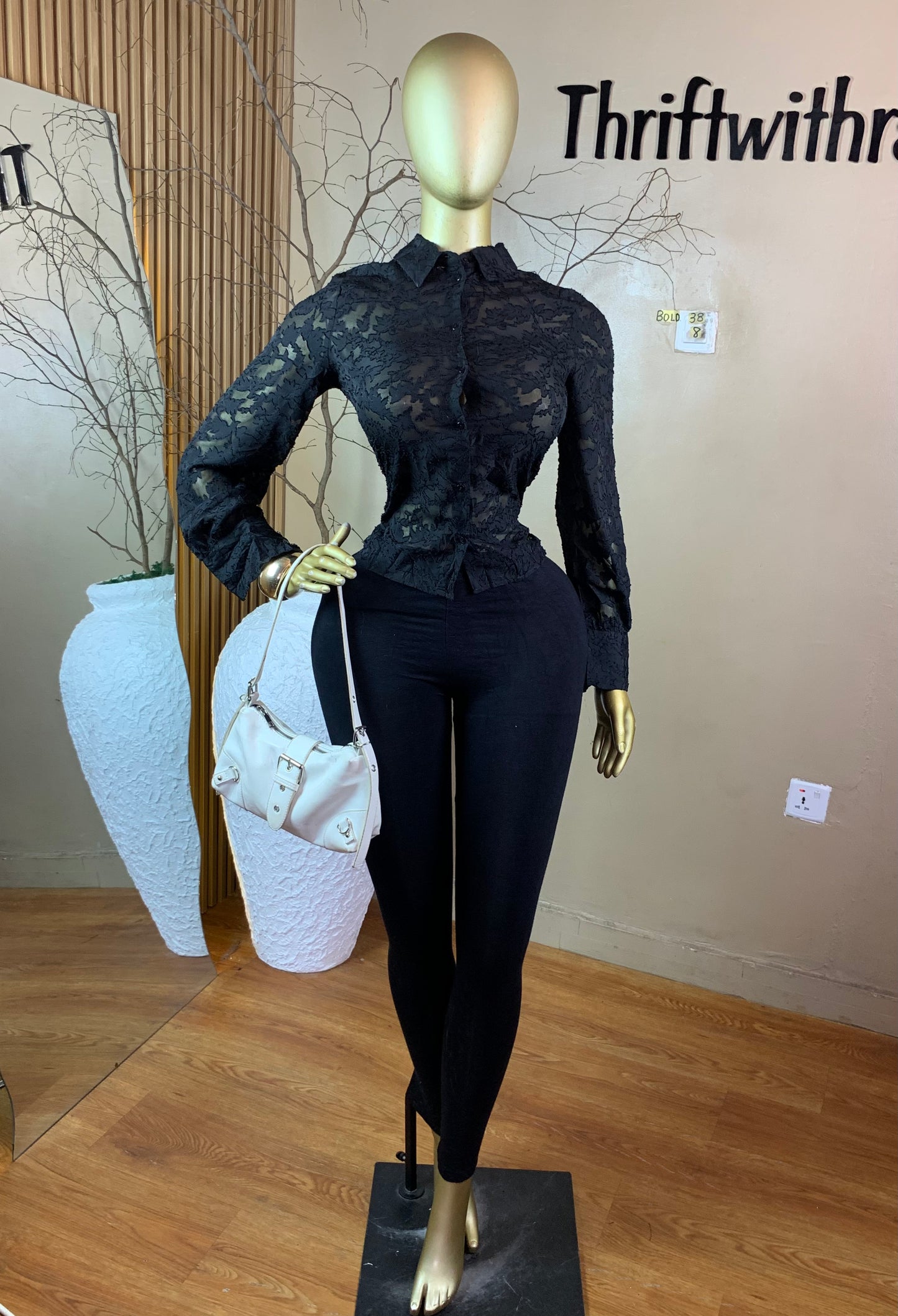 SIZE8 BOLD38 BLACK TOP