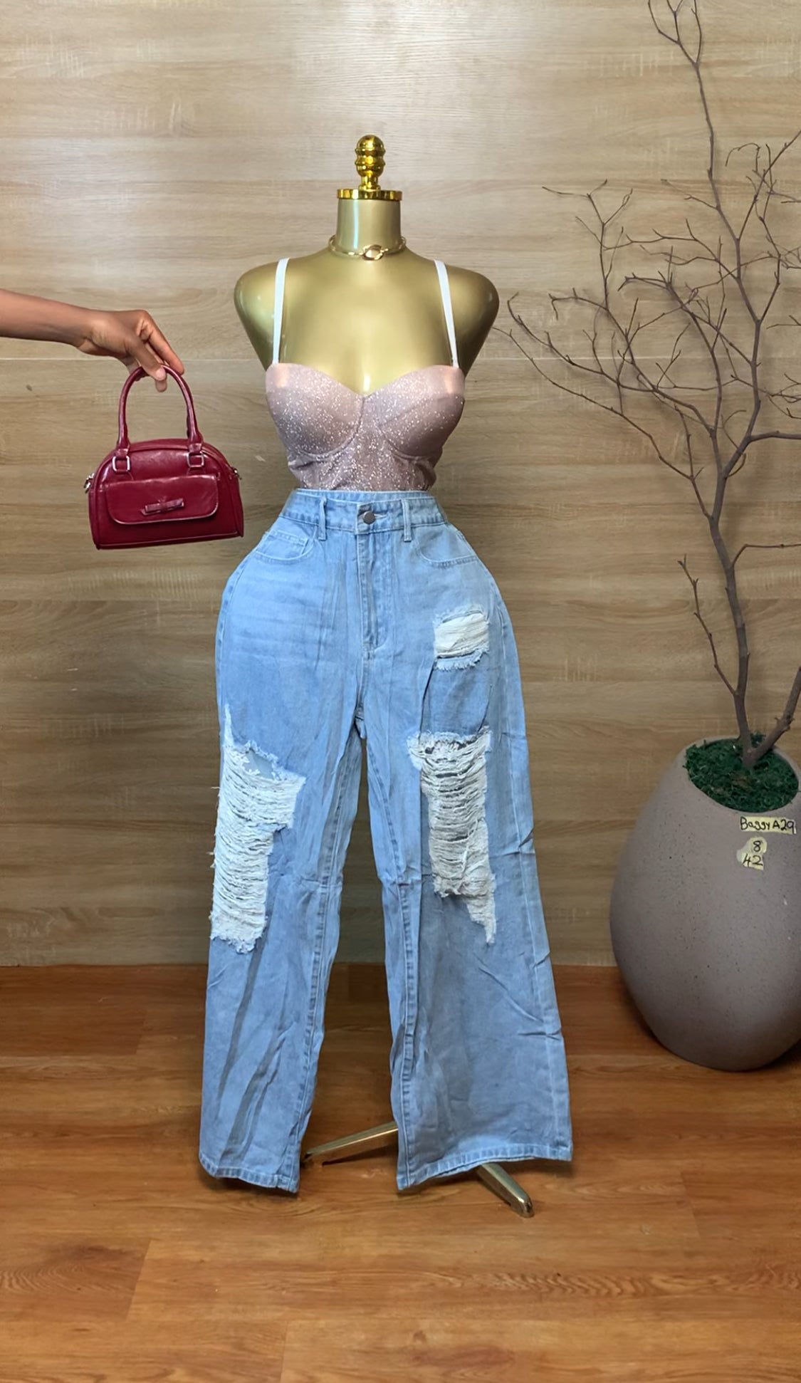 SIZE8 BAGGYA29 Length42 Jean Only