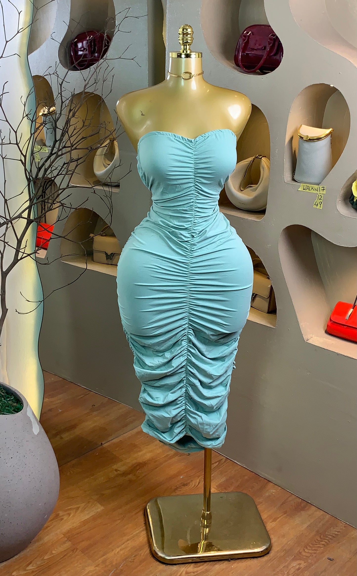WALK-IN17 SIZE12 Length49 tube dress