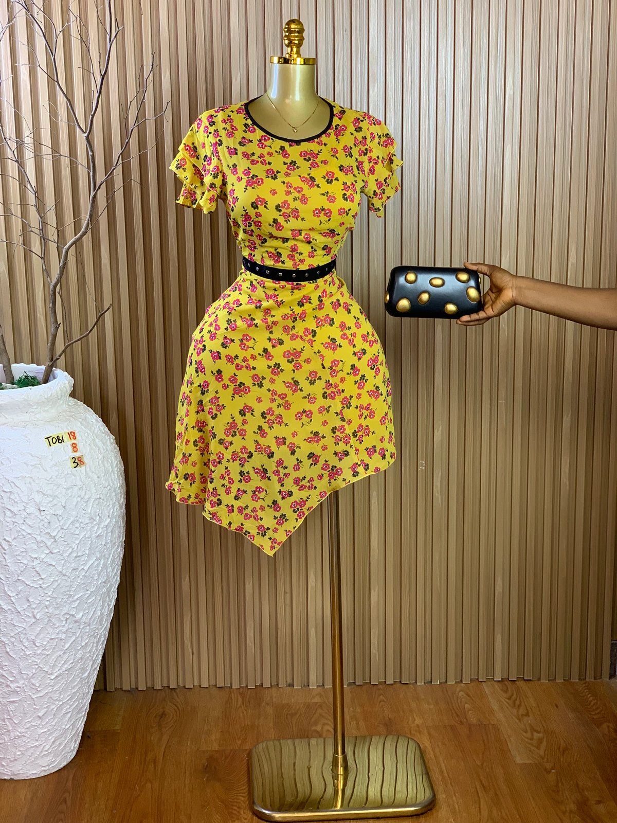 TOBI18 SIZE8 Length38 floral dress