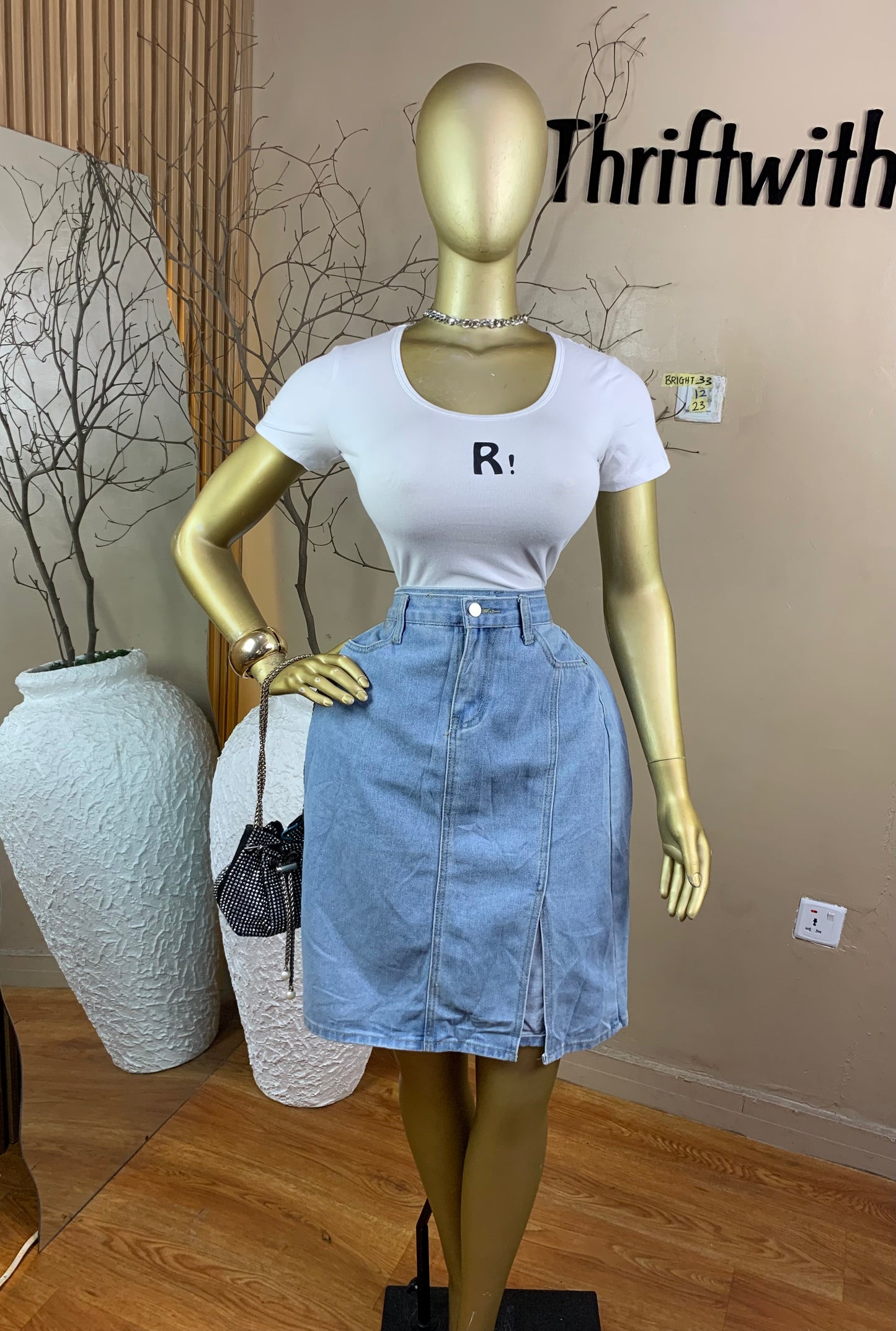 SIZE12 Bright33 Length23 (Skirt only)