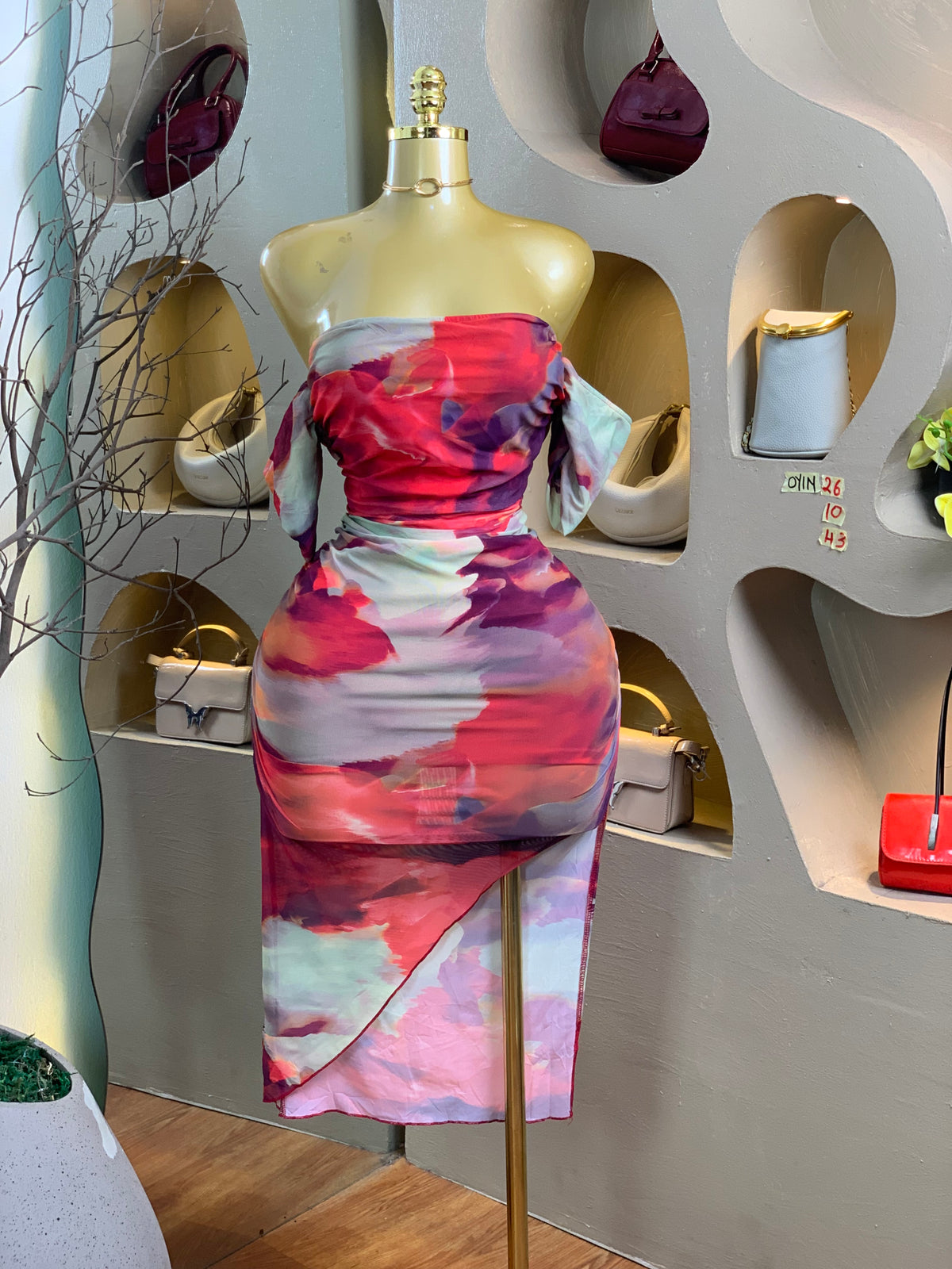 OYIN26 SIZE10 Mesh DRESS Length43
