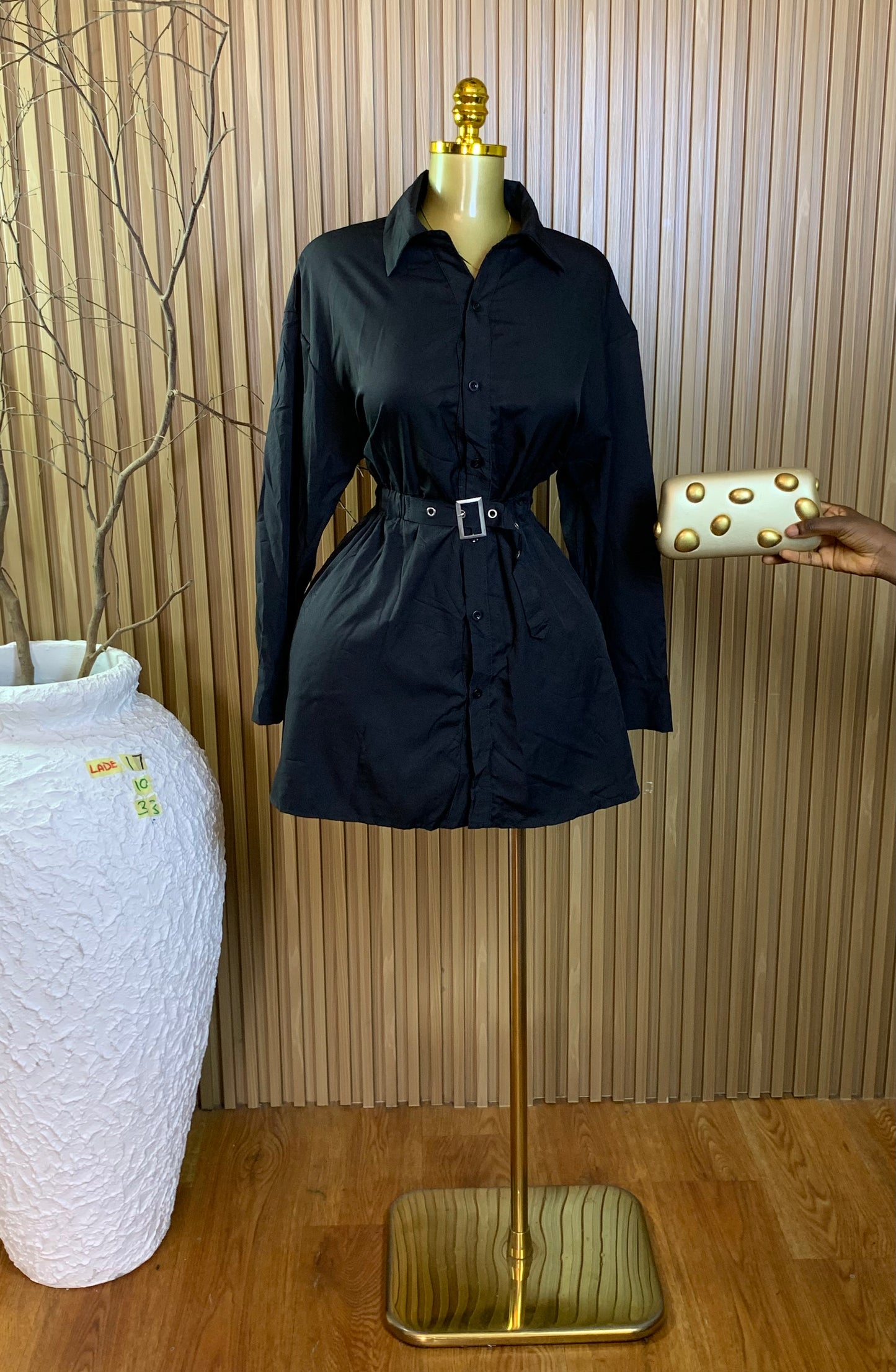 LADE17 SIZE10 Length33 black dress