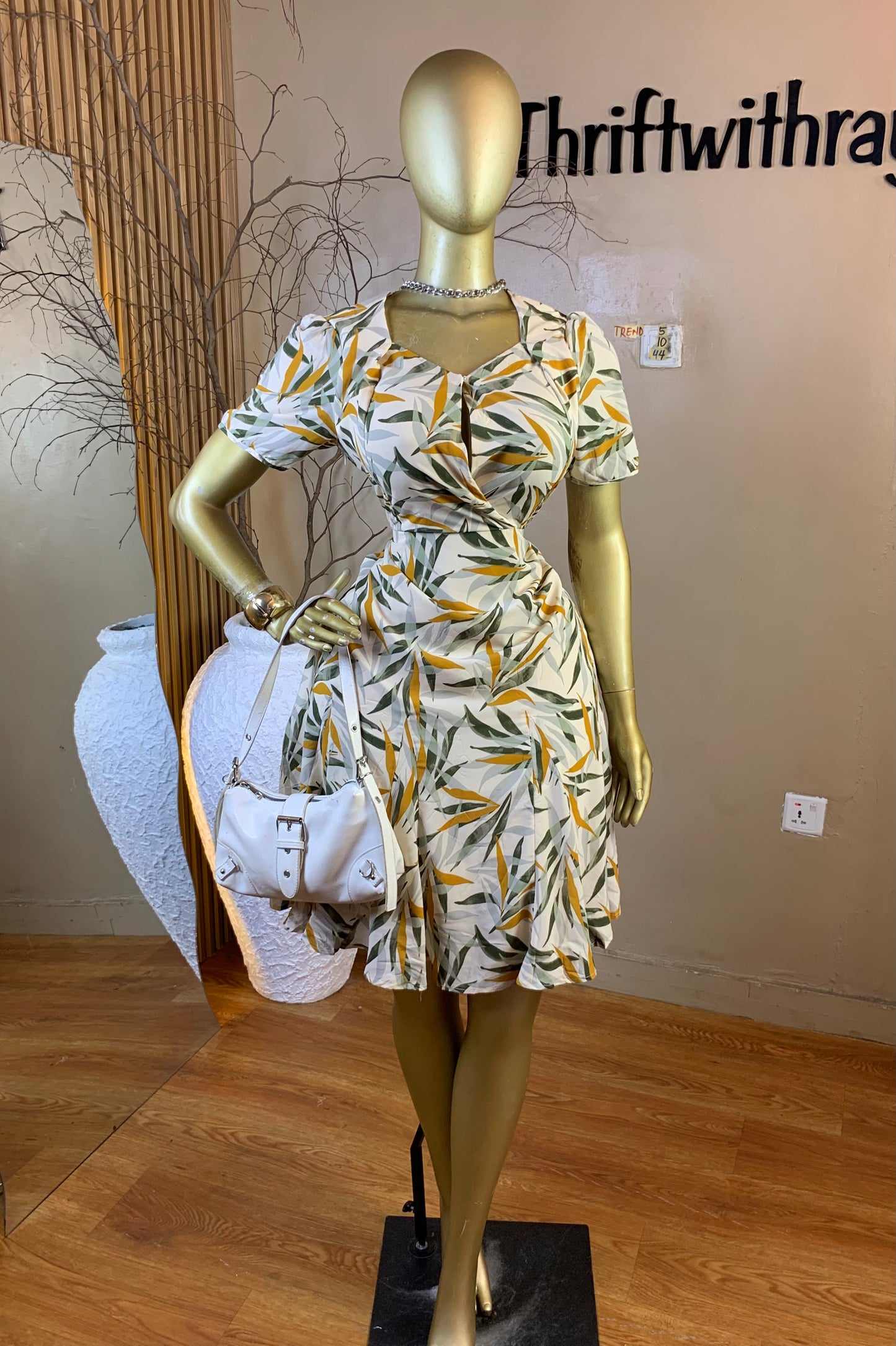 TREND5 SIZE10 Length44 chiffon dress