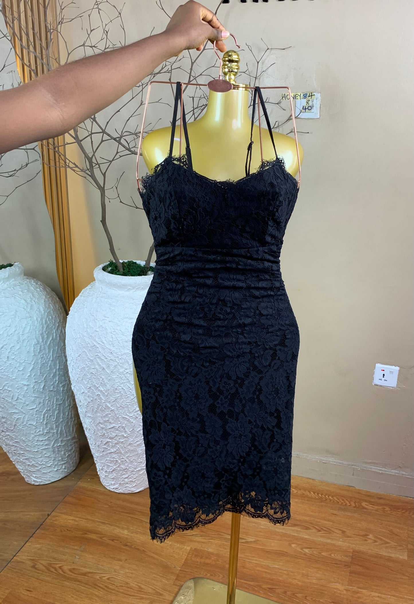 SIZE8 HONEY84 Length40(black)