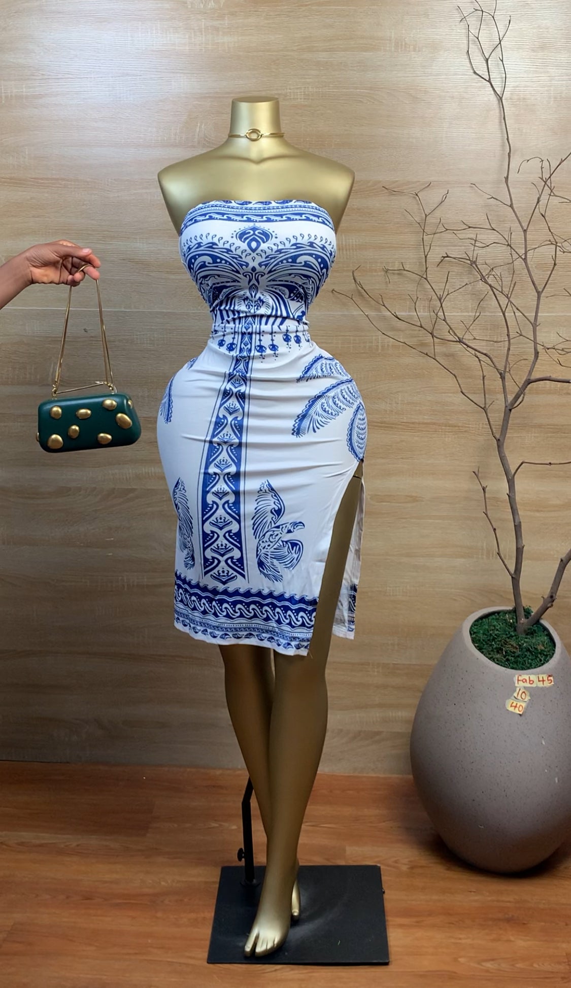 FAB45 SIZE10 Tube dress Length40