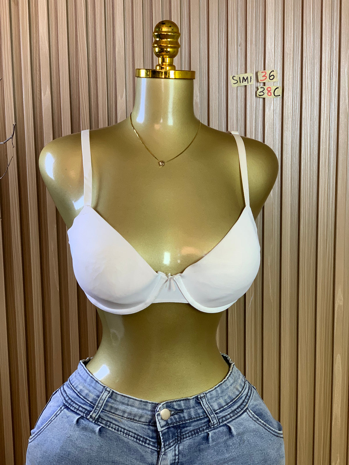 SIMI36 SIZE38C(White bra only)