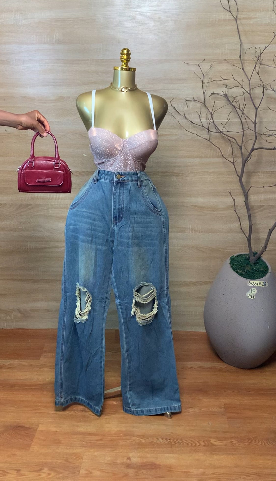SIZE10 BAGGYA28 Length44 Jean Only