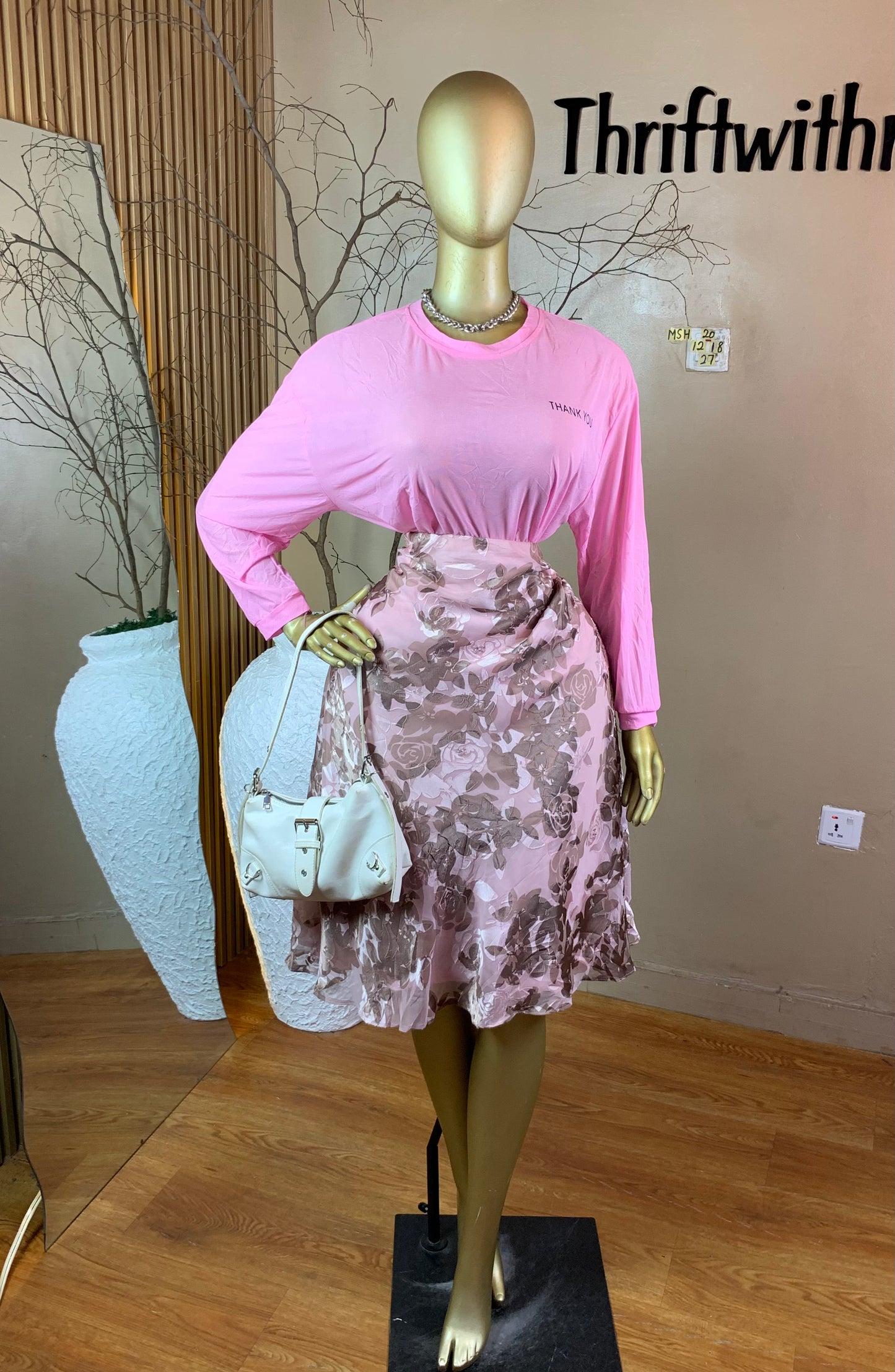 SIZE18 MSH20 MESH PINK TOP ONLY