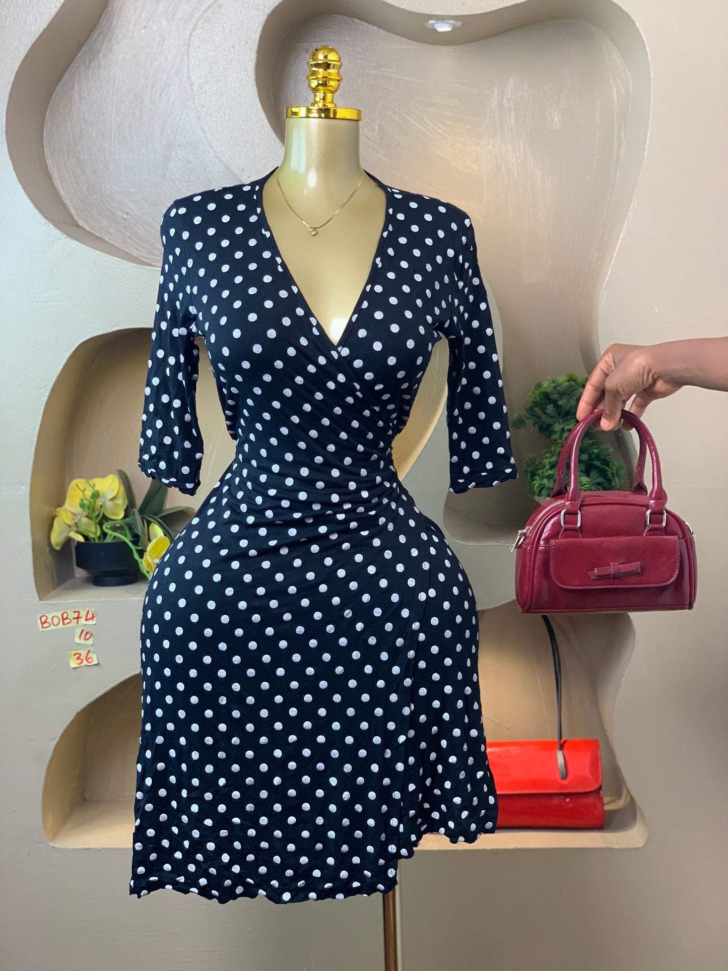 BOB74 SIZE10 DRESS Length36