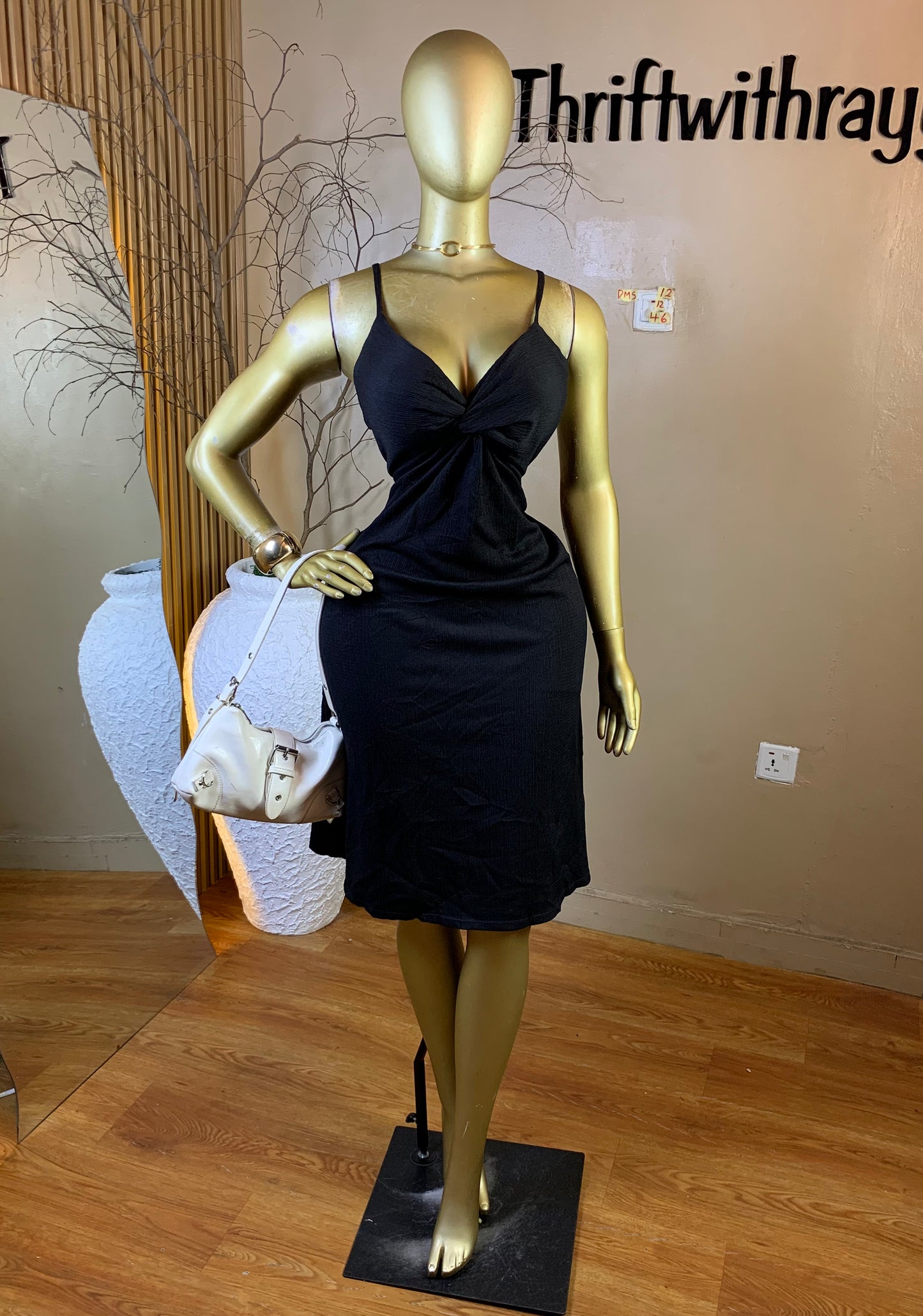 DAMSEL12 SIZE12 Length46 black dress