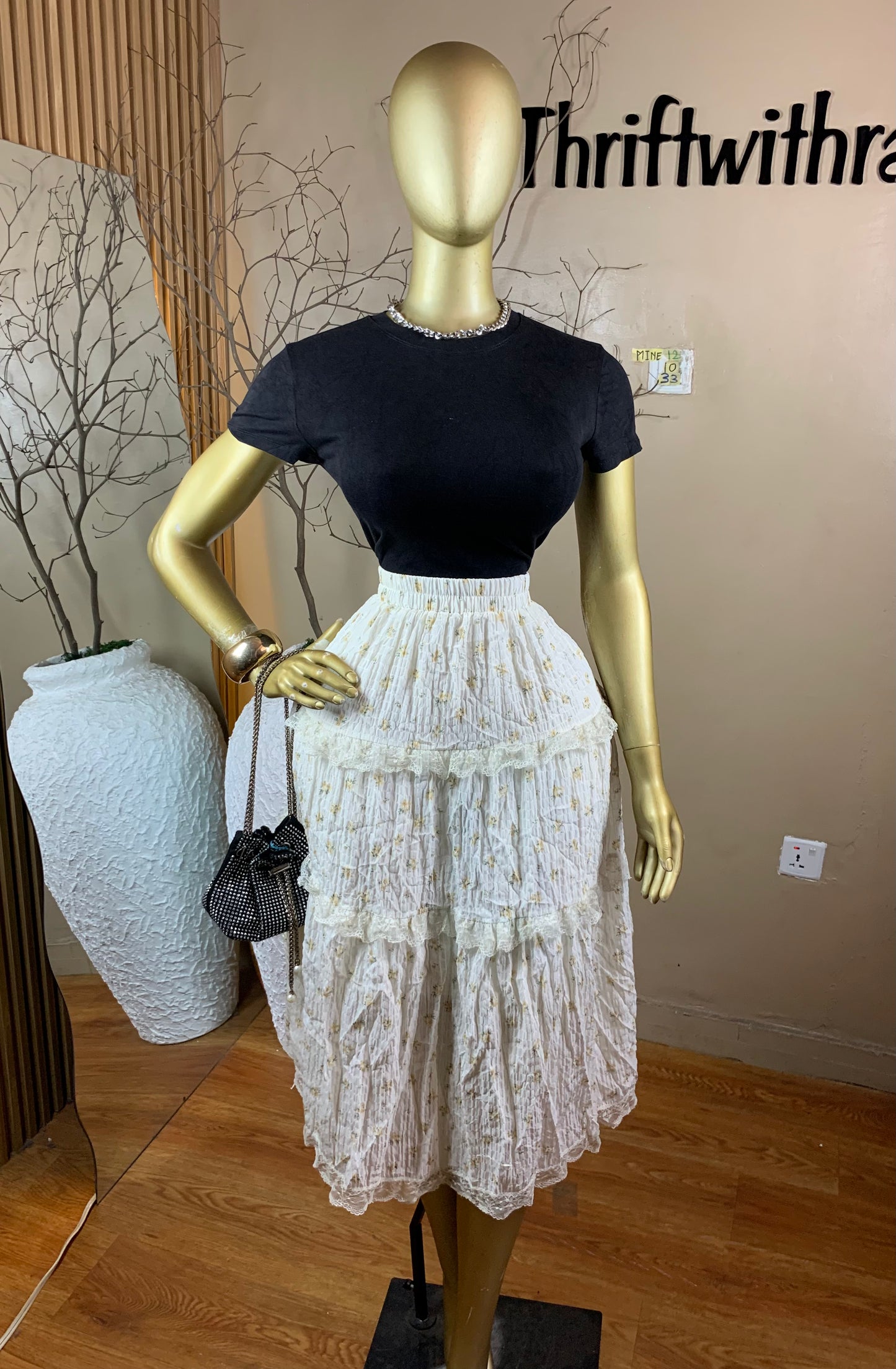 SIZE10 MINE12 Length33(Skirt only)