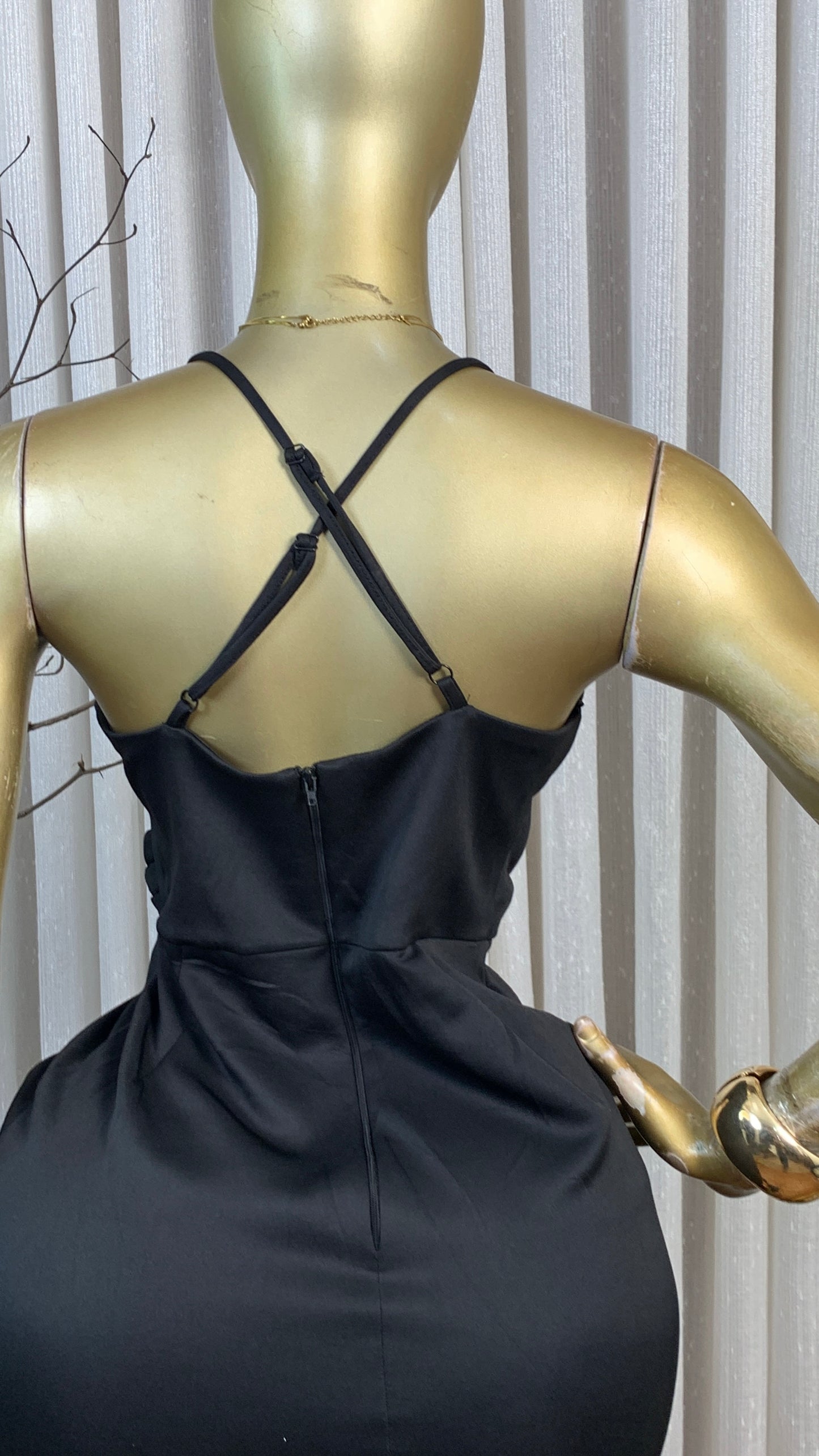 LEE1 SIZE8 Black DRESS Length43