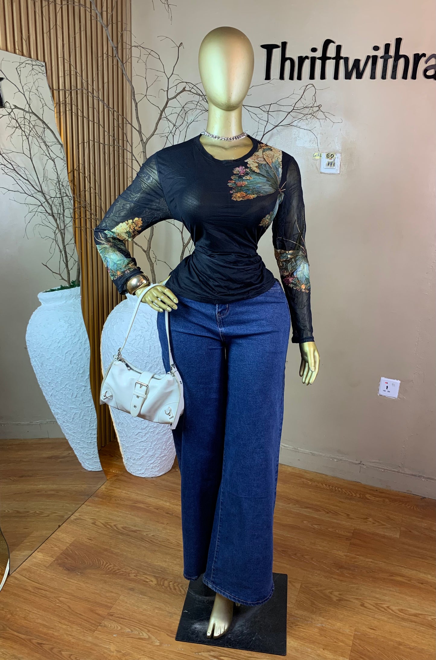 SIZE14 GIRL60 MESH TOP ONLY