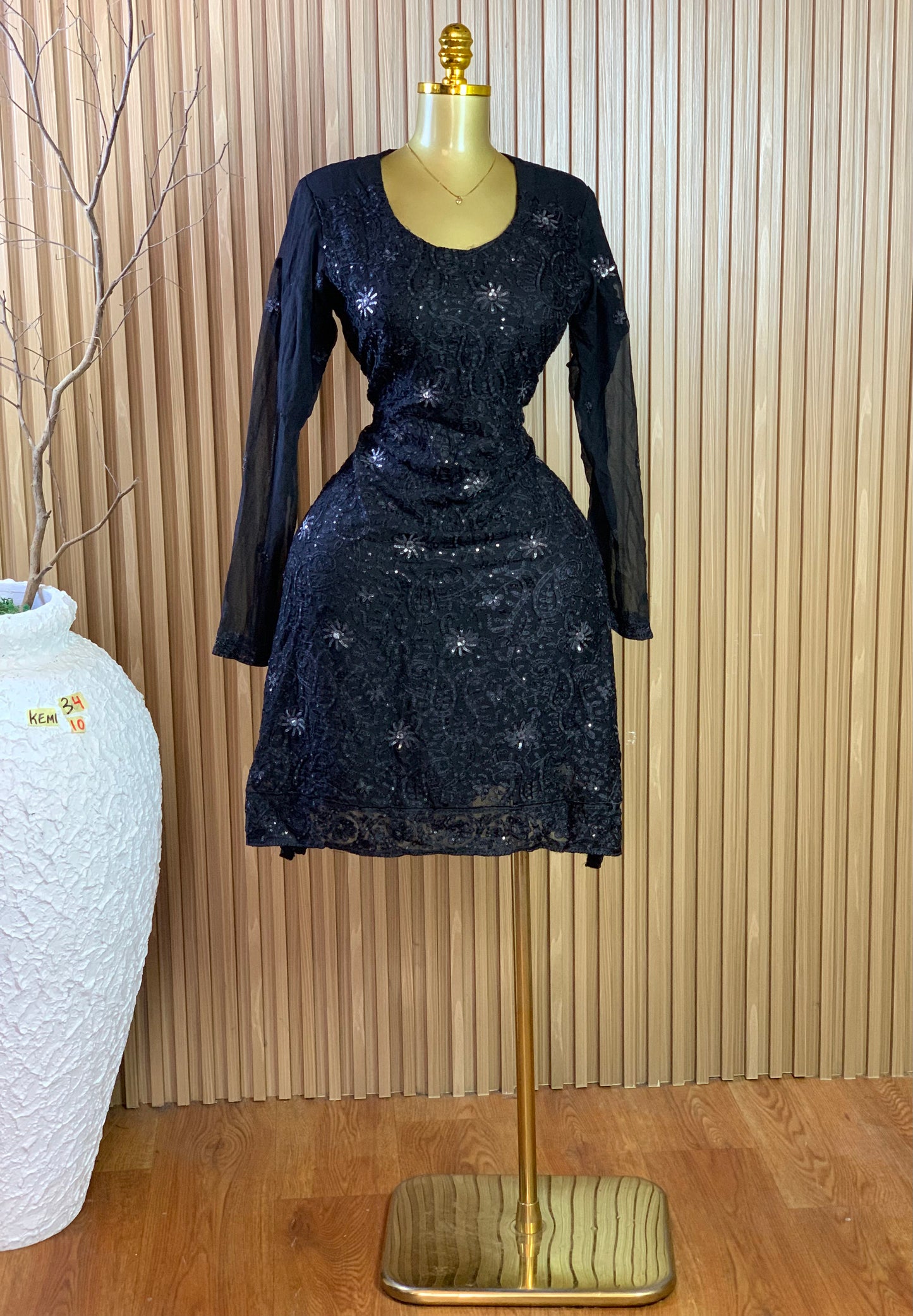 KEMI34 SIZE10 black dress
