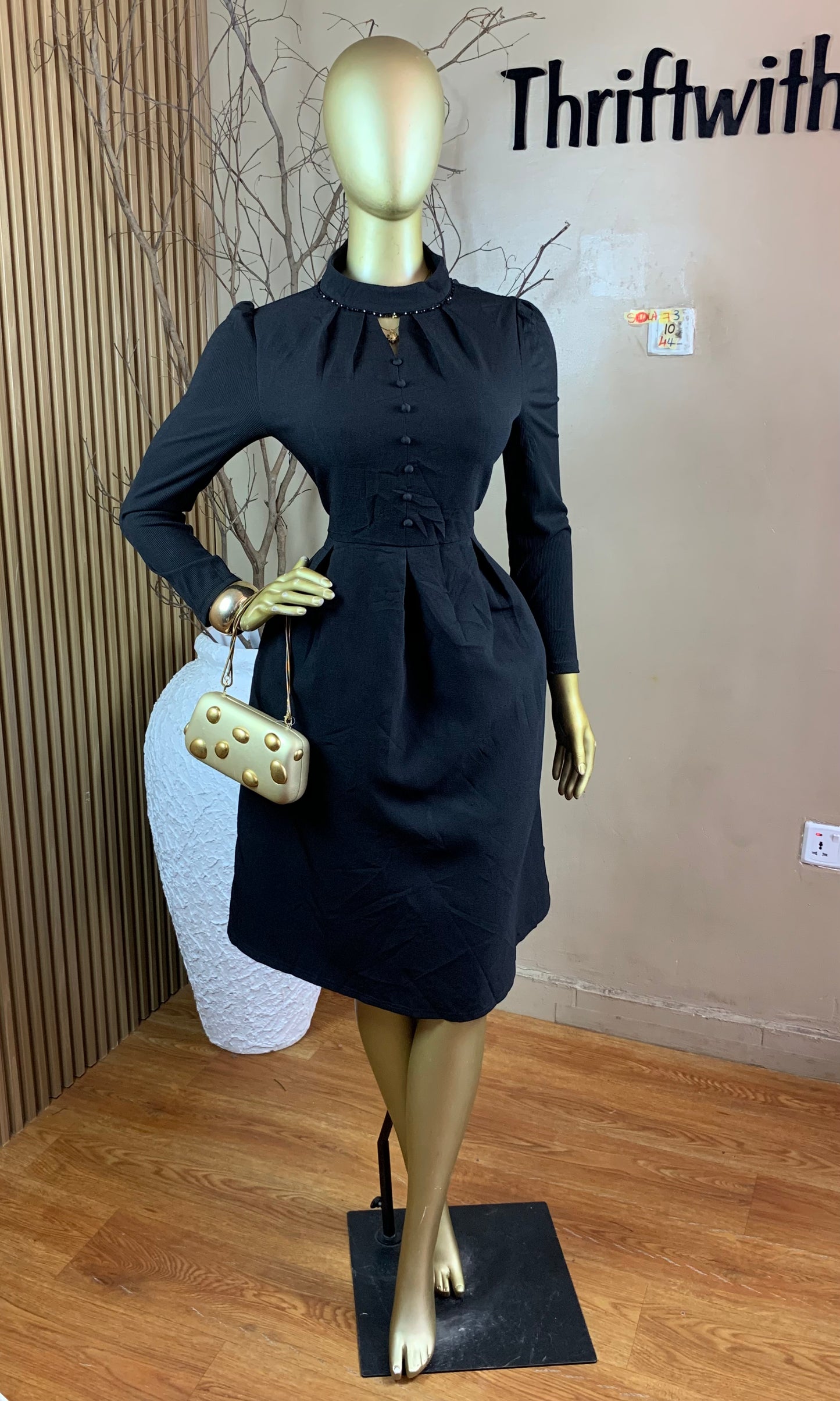 SOLA73 SIZE10 Length44 corporate dress