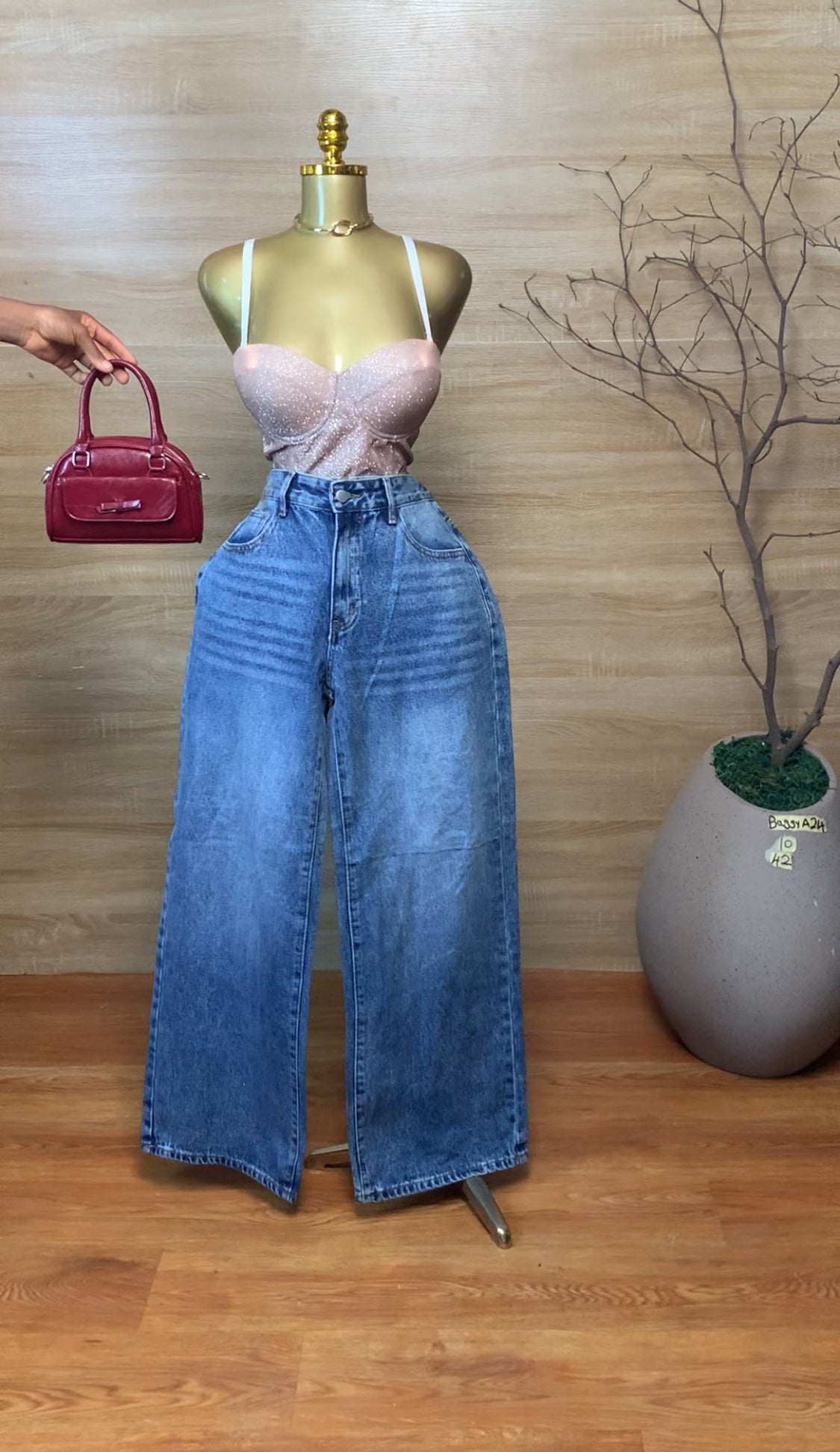 SIZE10 BAGGYA24 Length43 Jean Only