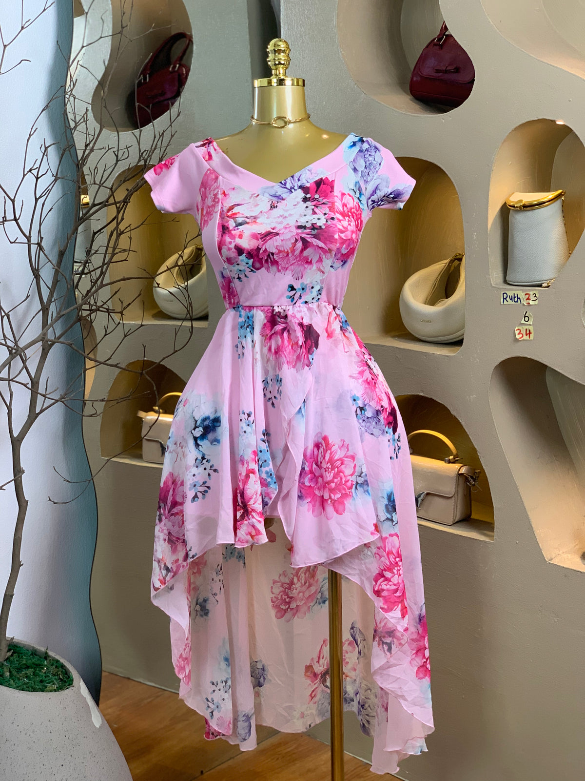 RUTH33 SIZE6 Floral DRESS Length34