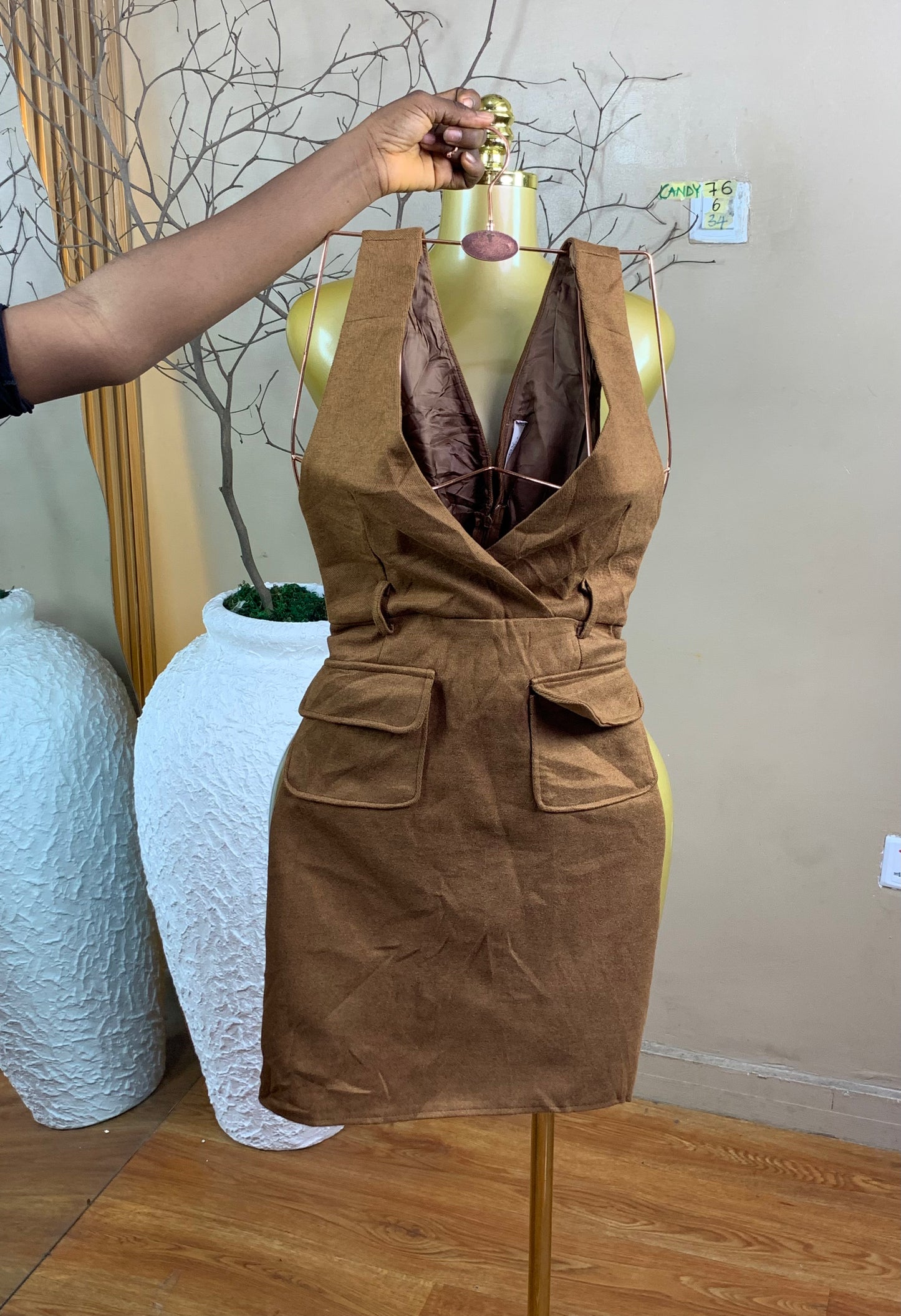 SIZE6 CANDY76 Length34(brown