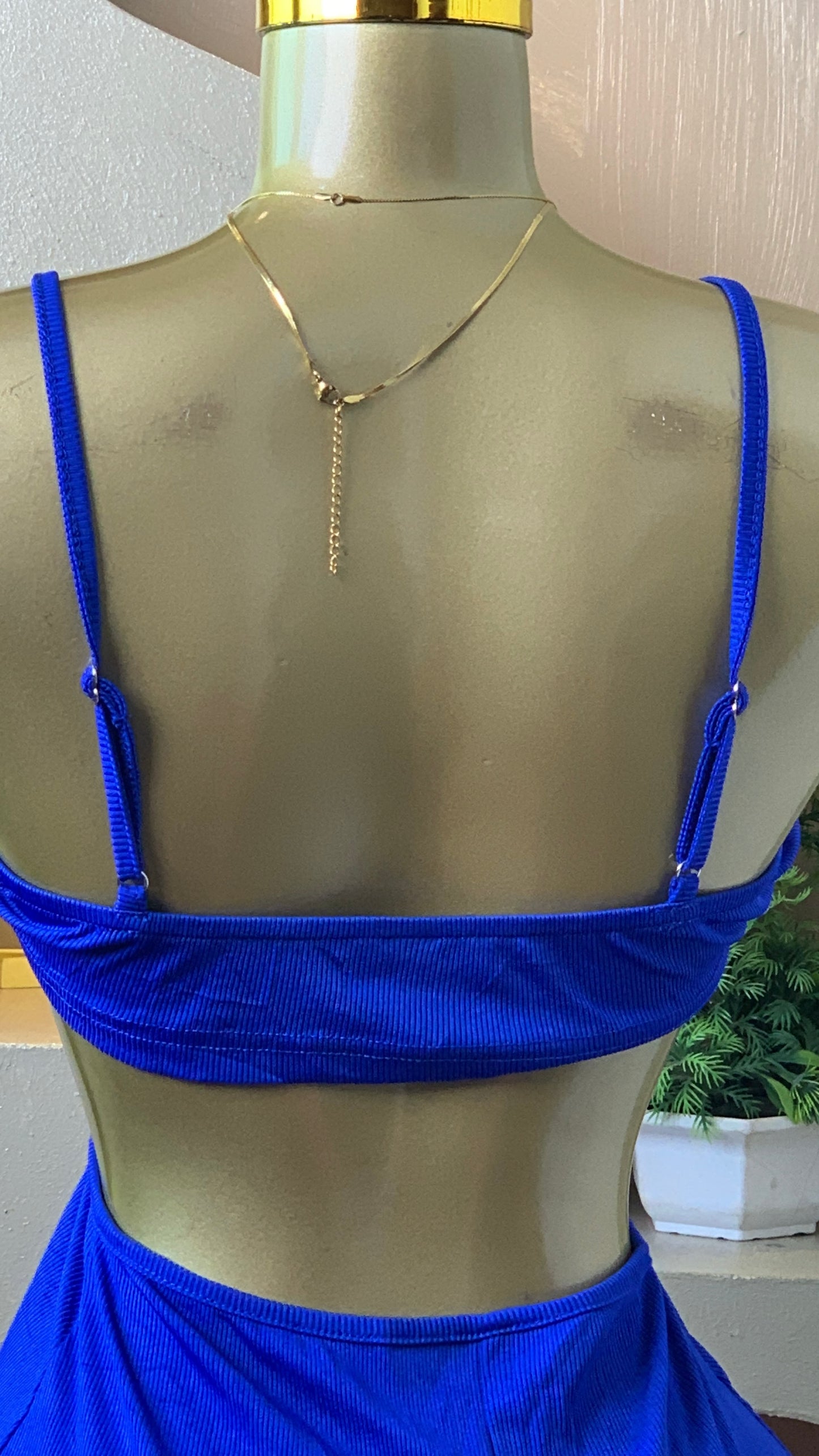 ZILA1 BLUE PARTY DRESS SIZE8 Length50