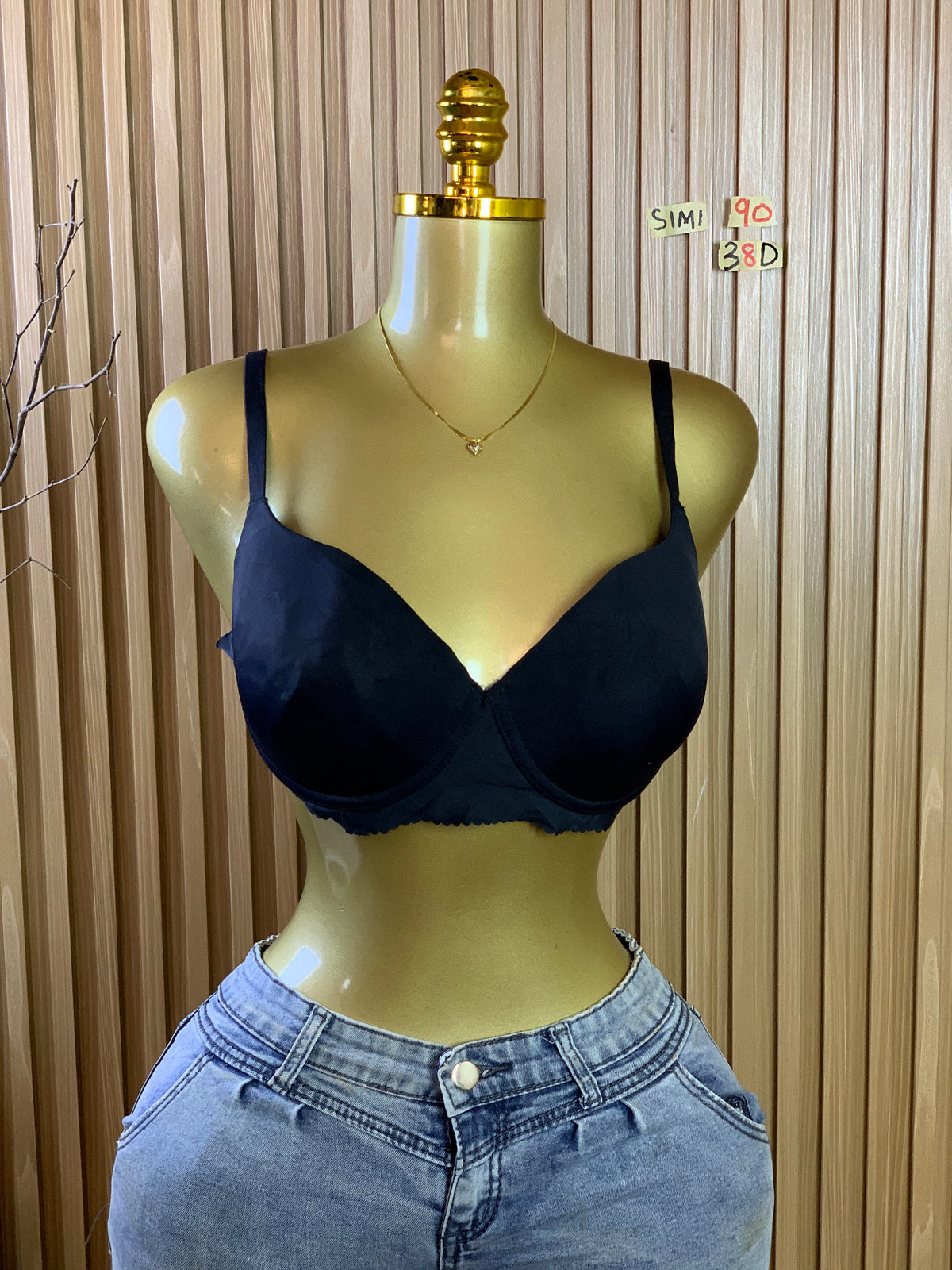 SIMI90 SIZE38D(Black bra only)