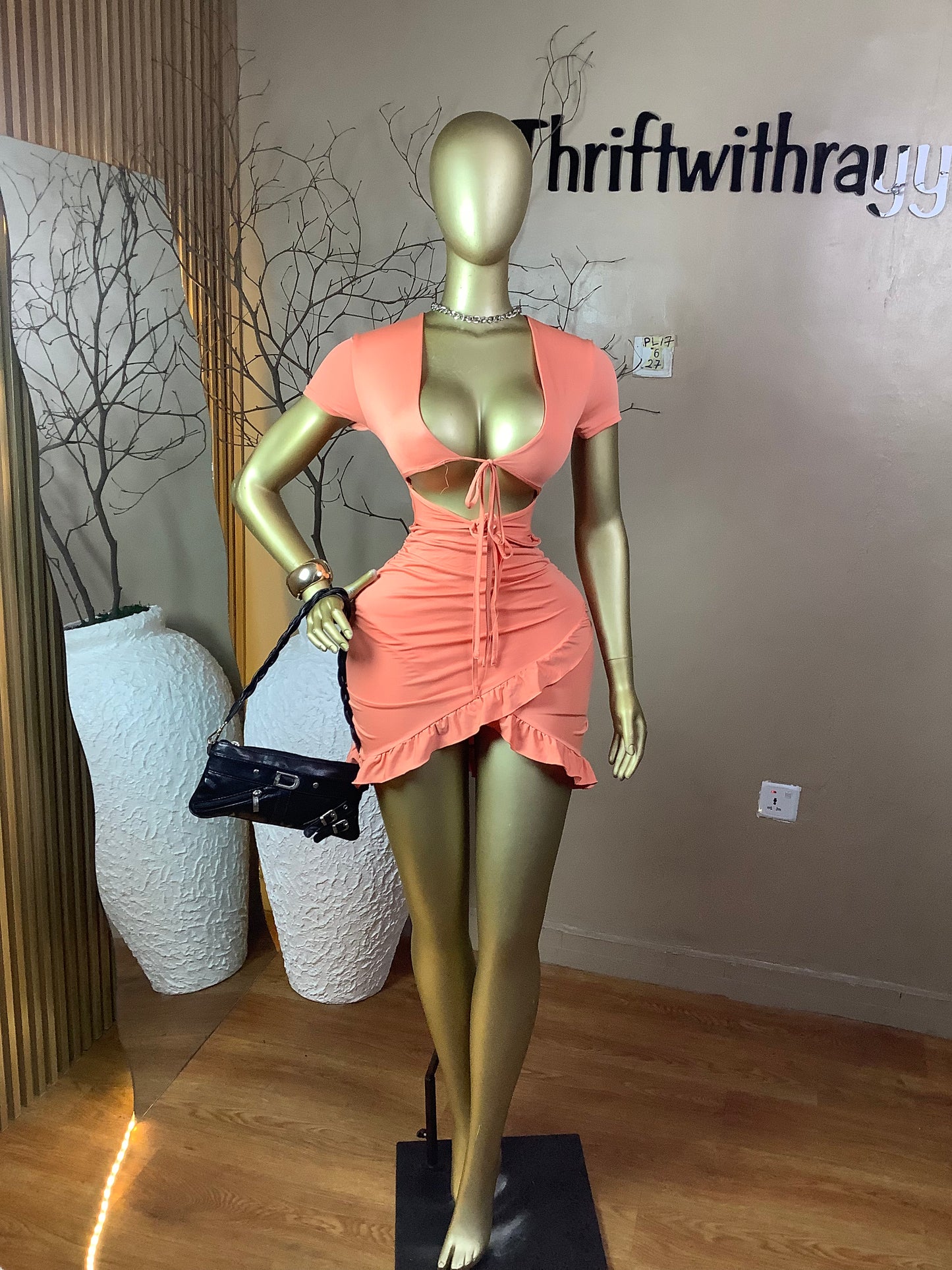 SIZE6 Pearl17 Length27(peach)
