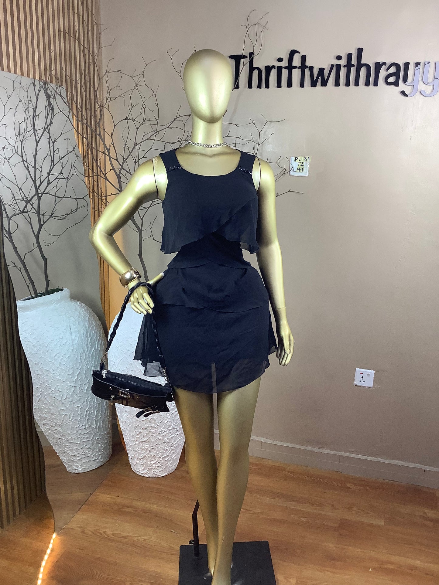 SIZE12 Pearl31 Length41(black)