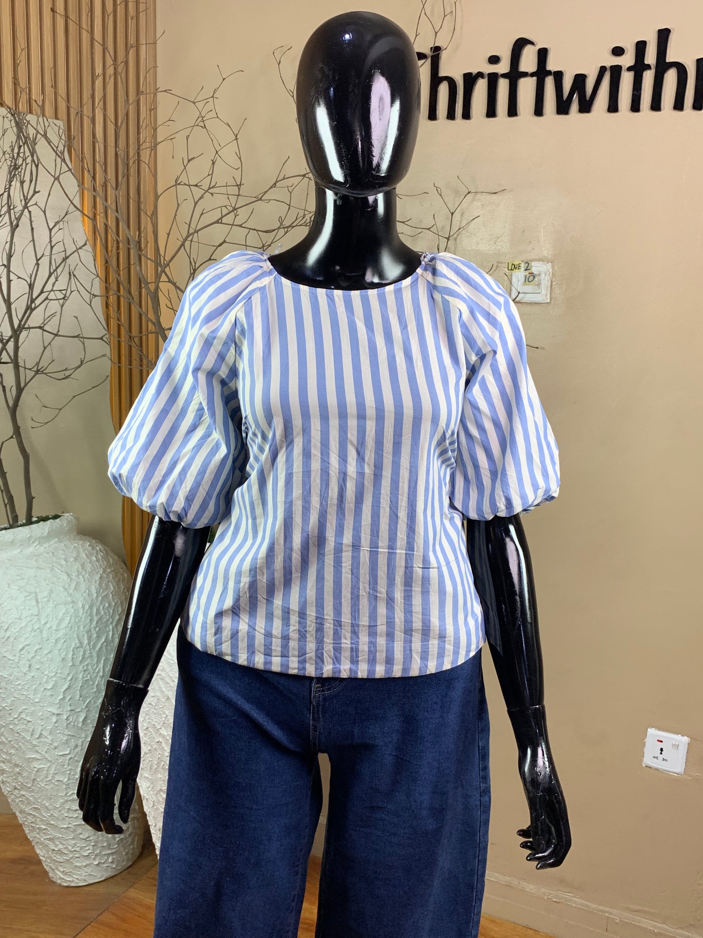 SIZE10 LOVE2(Blue &white)(Top only)