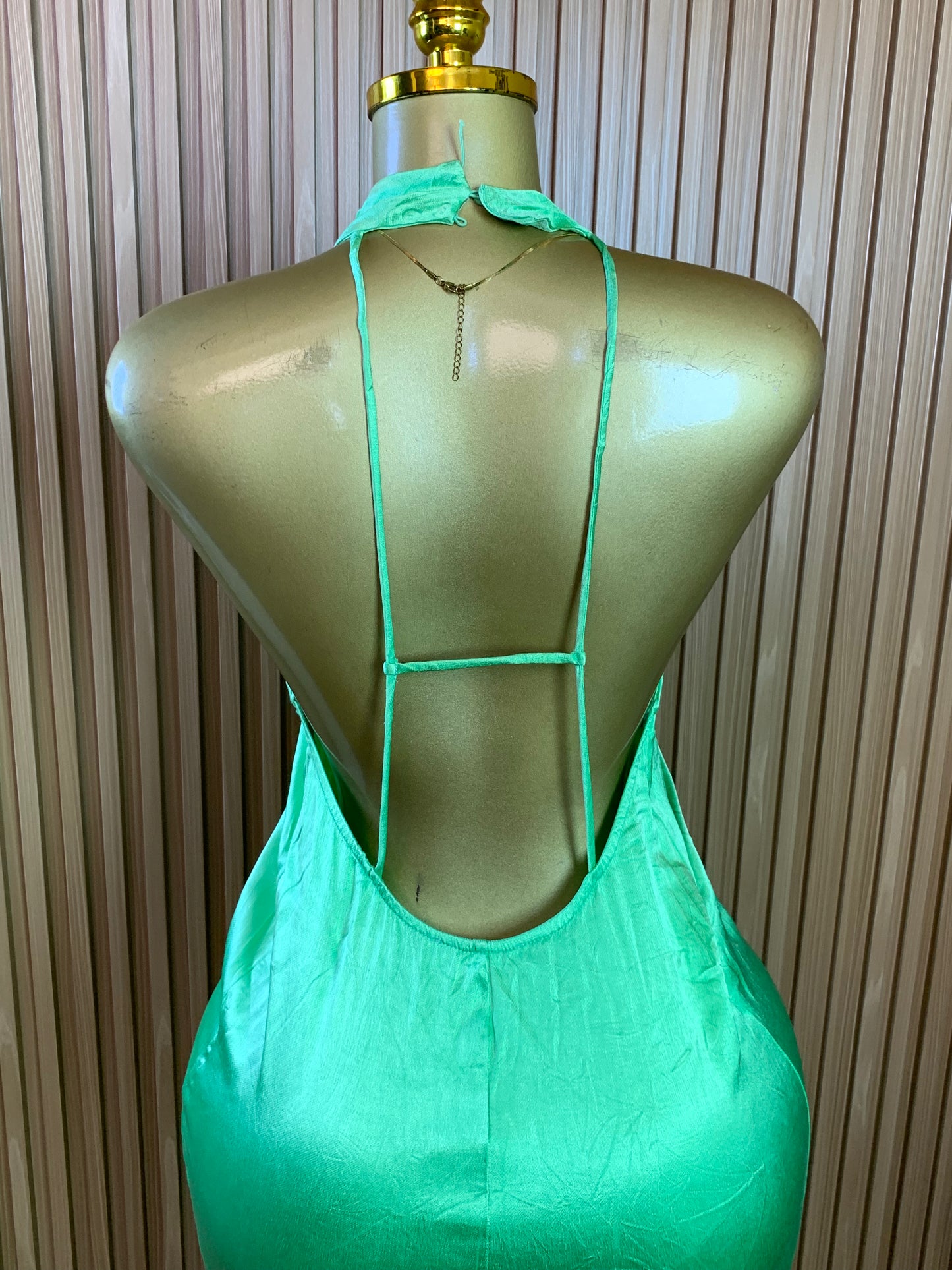 TOBI63 SIZE10 Length50 green dress