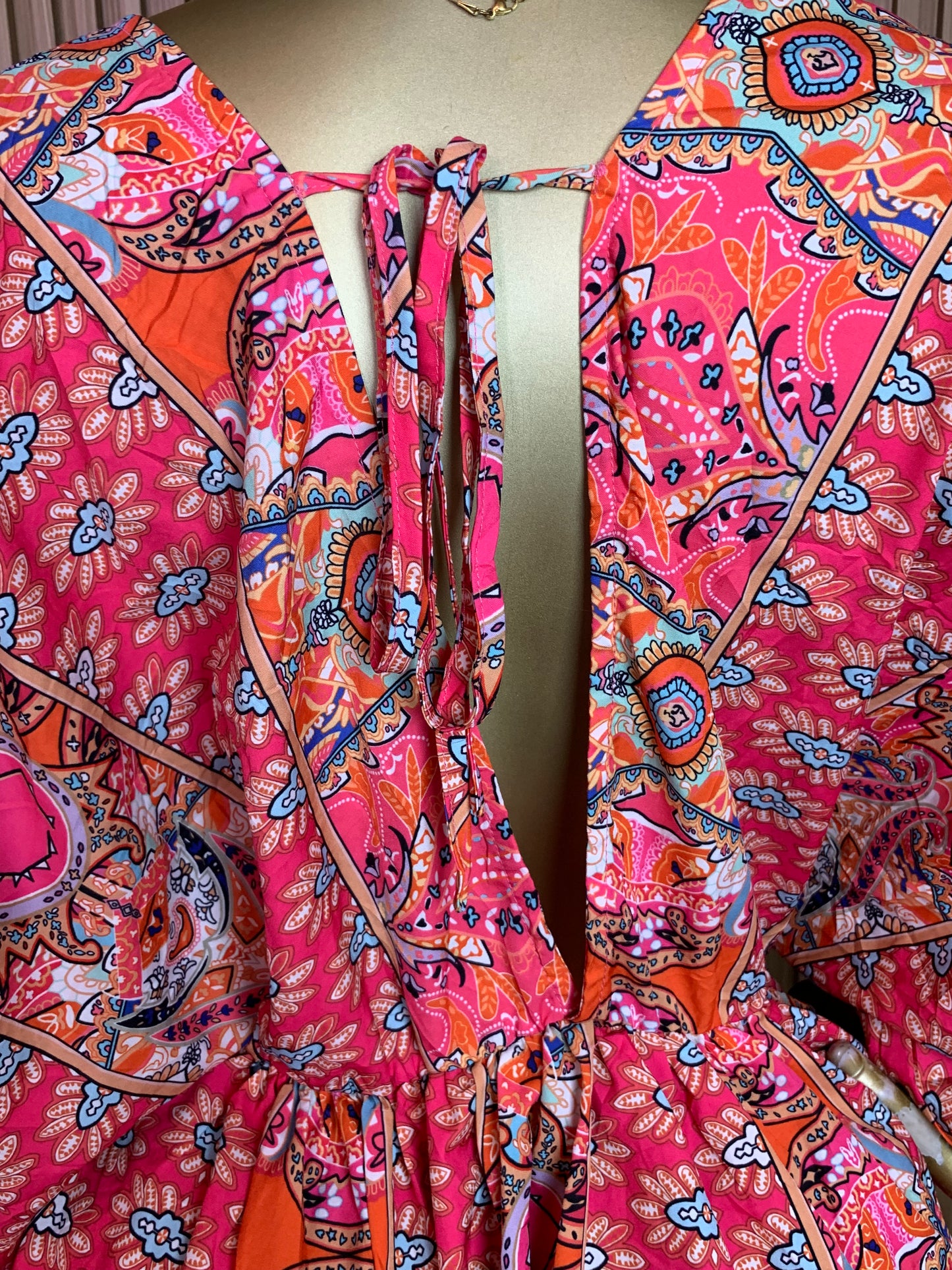 TOBI79 SIZE16 Length34 multi color dress
