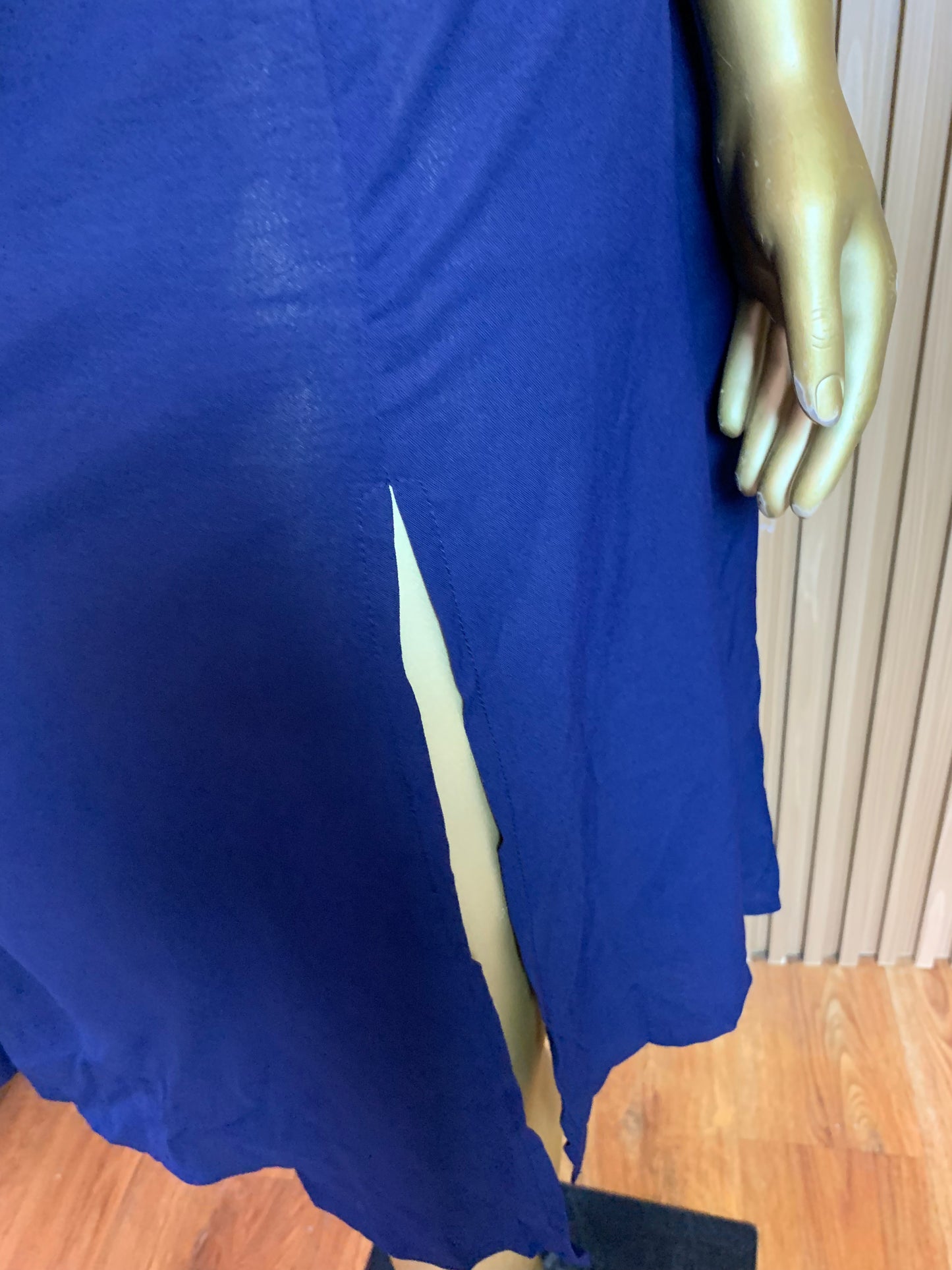 TOBI81 SIZE16 Length49 navy blue dress