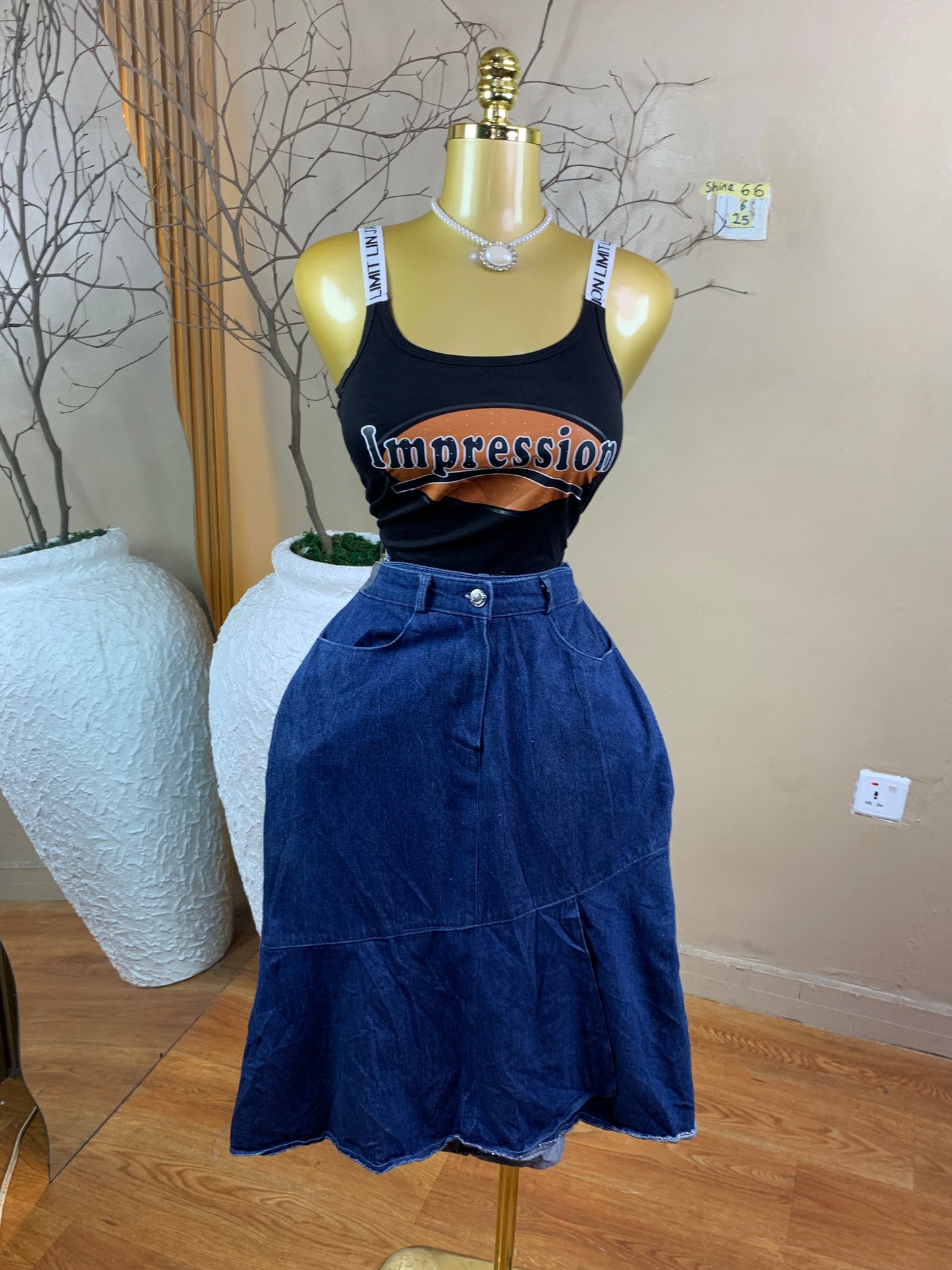 SIZE8 Shine66 Length25(Skirt only)