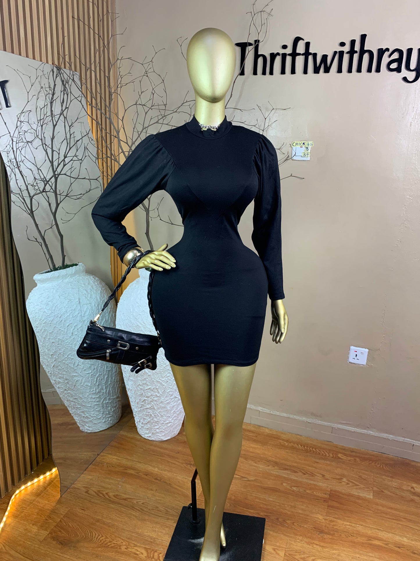 SIZE8 Chick42 Length37(Black)