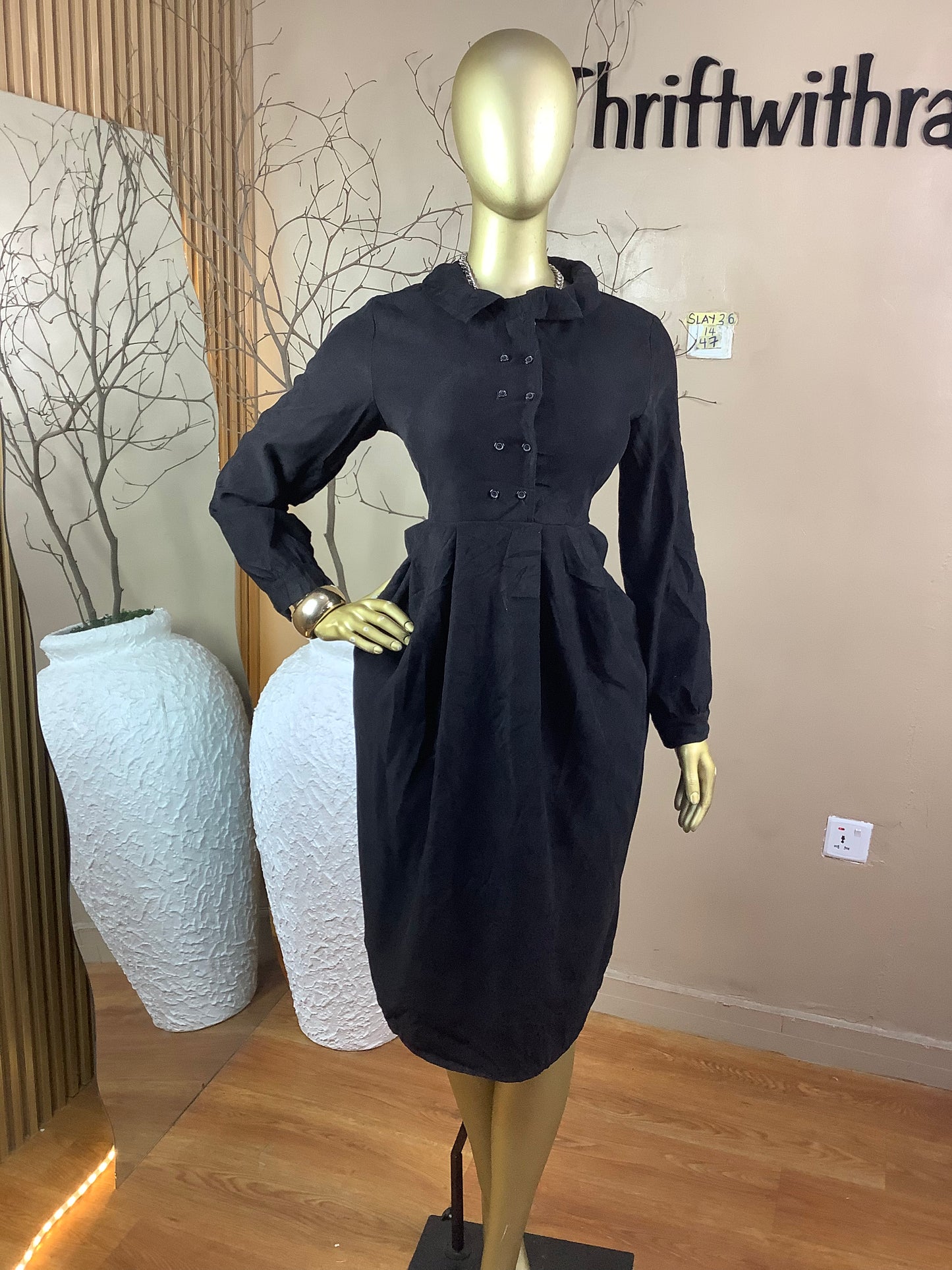 SIZE14 Slay36 Length47(Black)