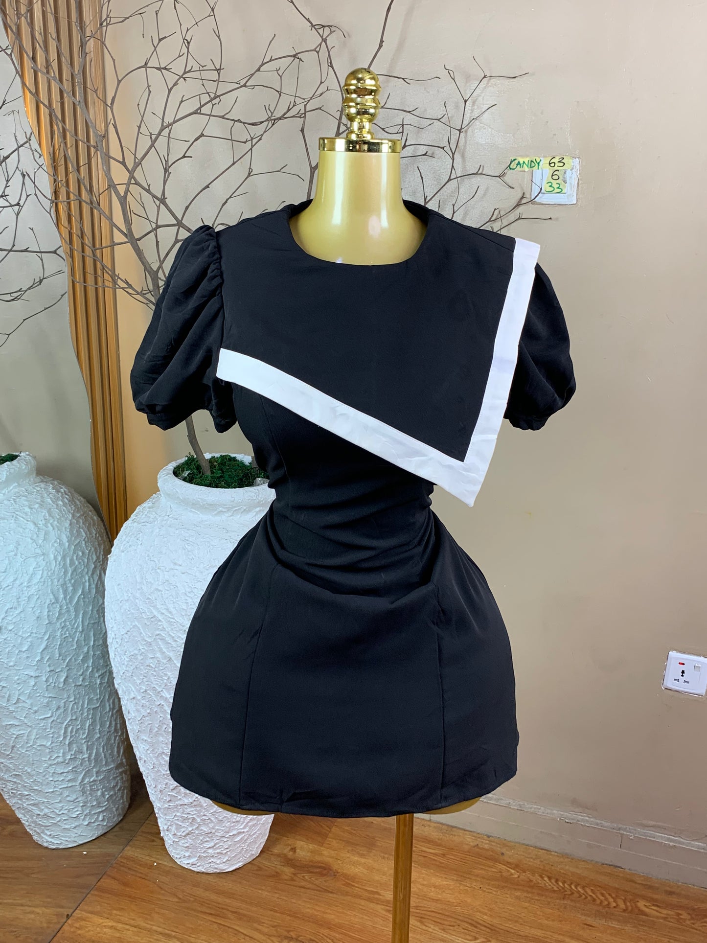 SIZE6 CANDY63 Length33(white&black)