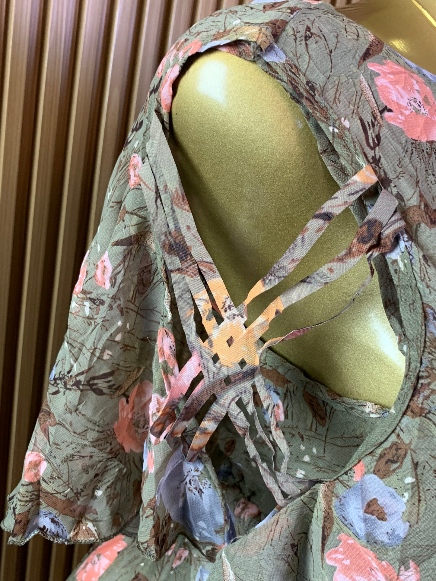 SOLA30 SIZE10 Length37 chiffon dress
