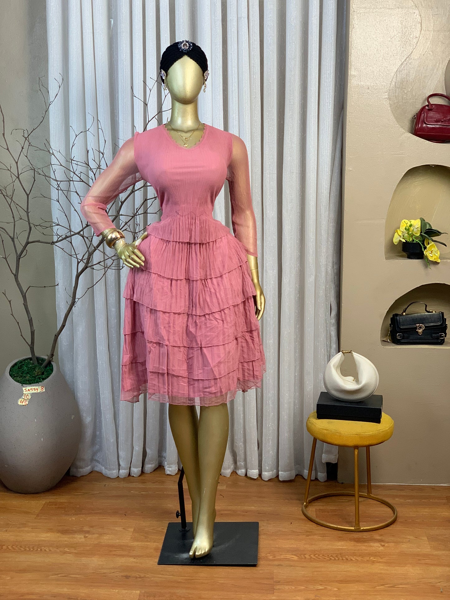 SASSY8 SIZE10 DRESS Length45