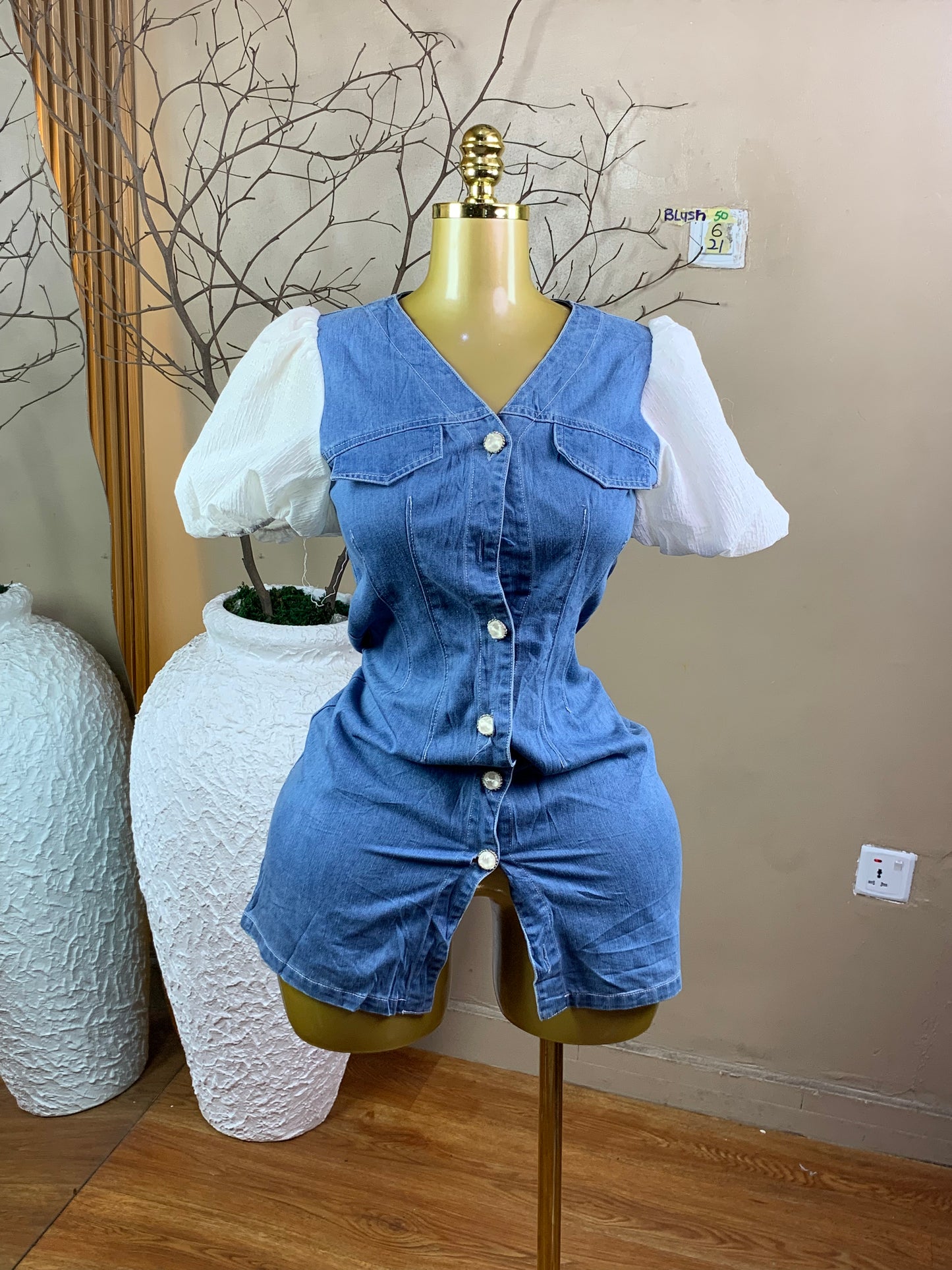 SIZE6 BLUSH50 Length29(One button off)