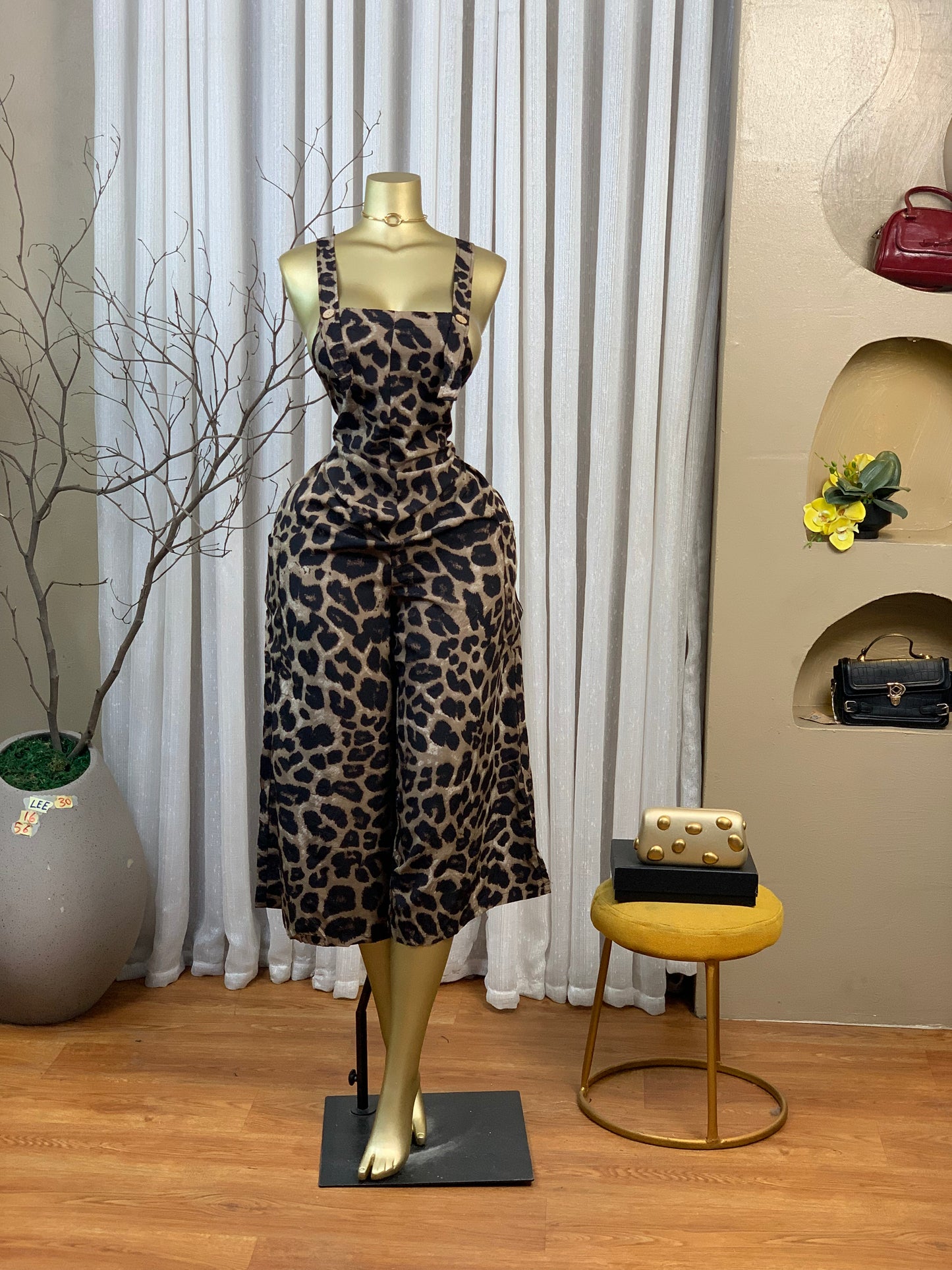 LEE30 SIZE16 Animal print Jumpsuit Length56