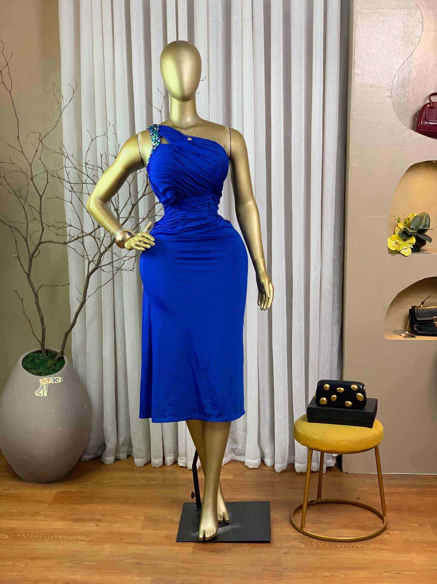 JOY70 SIZE6 Blue DRESS Length51