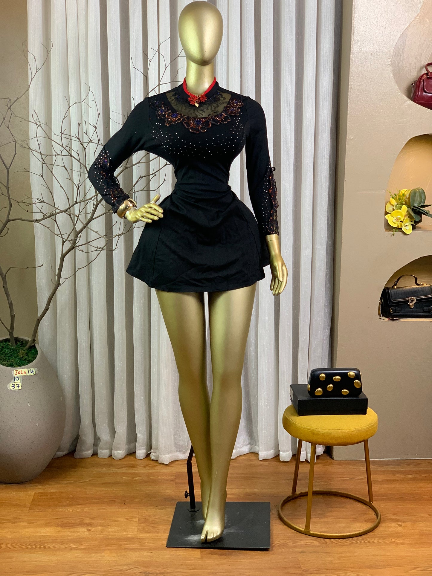JOLA14 SIZE10 Black DRESS Length37