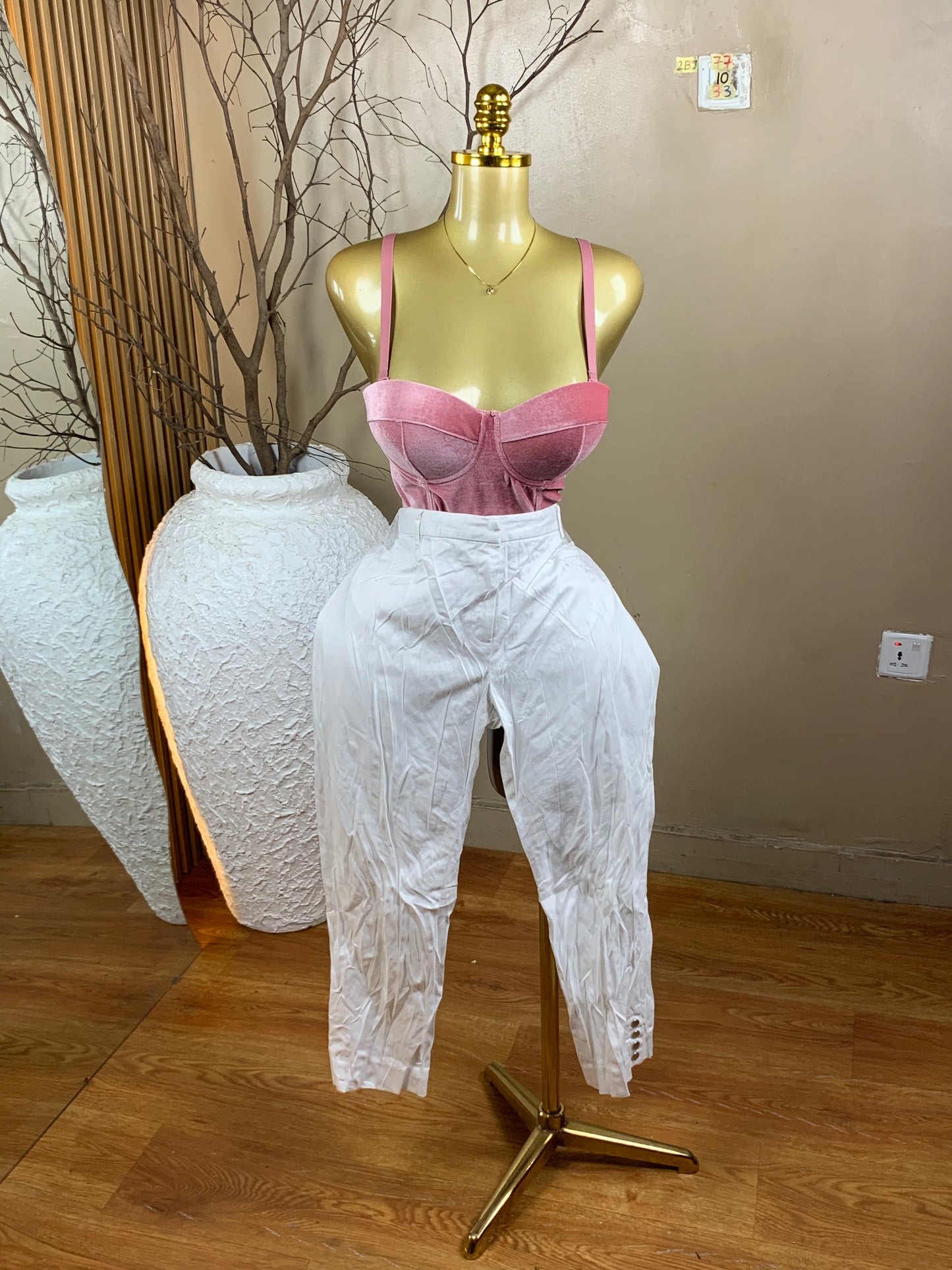 2Baggy Jean77 SIZE12 Length33 white