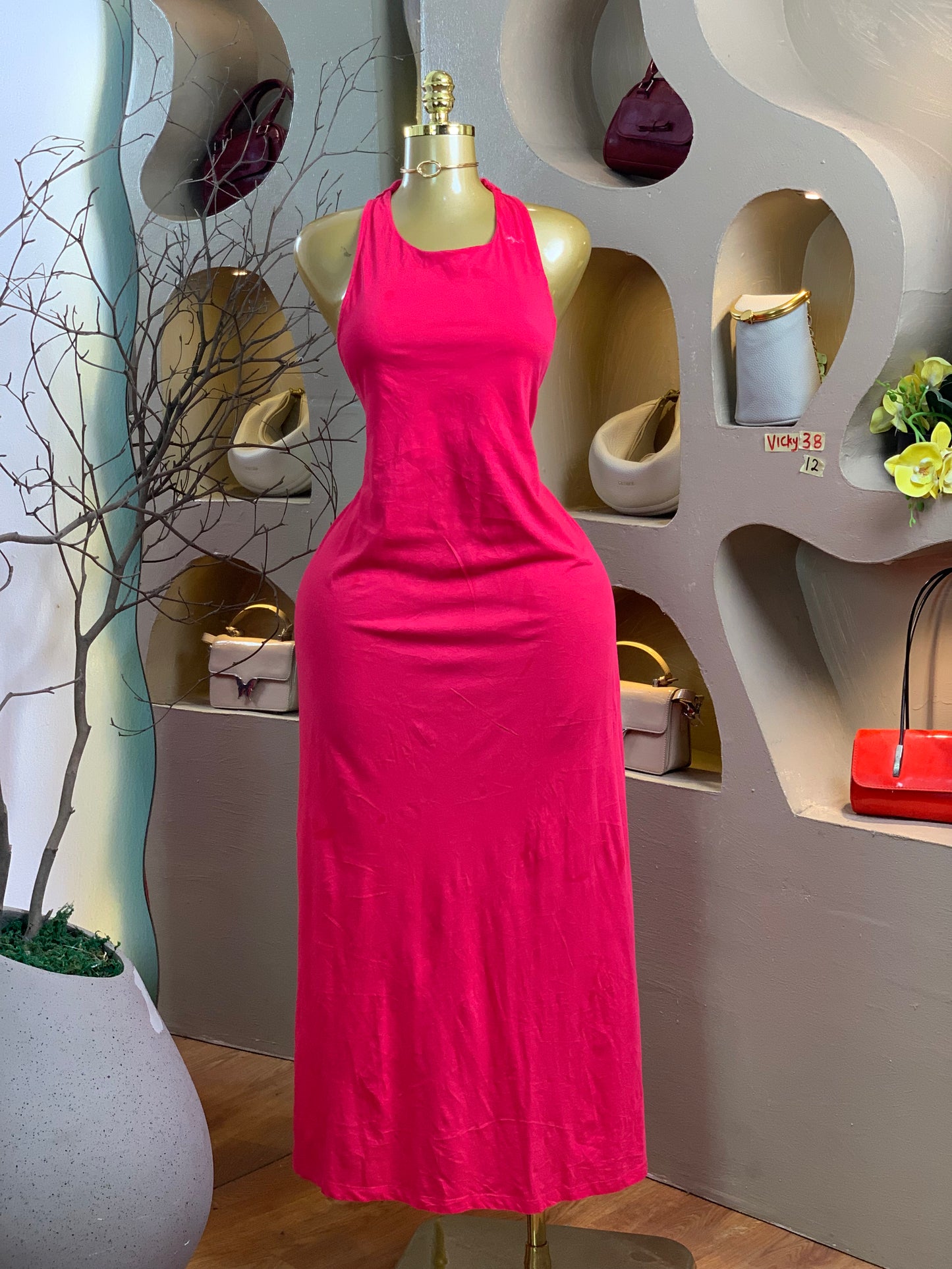 VICKY38 SIZE12 pink DRESS